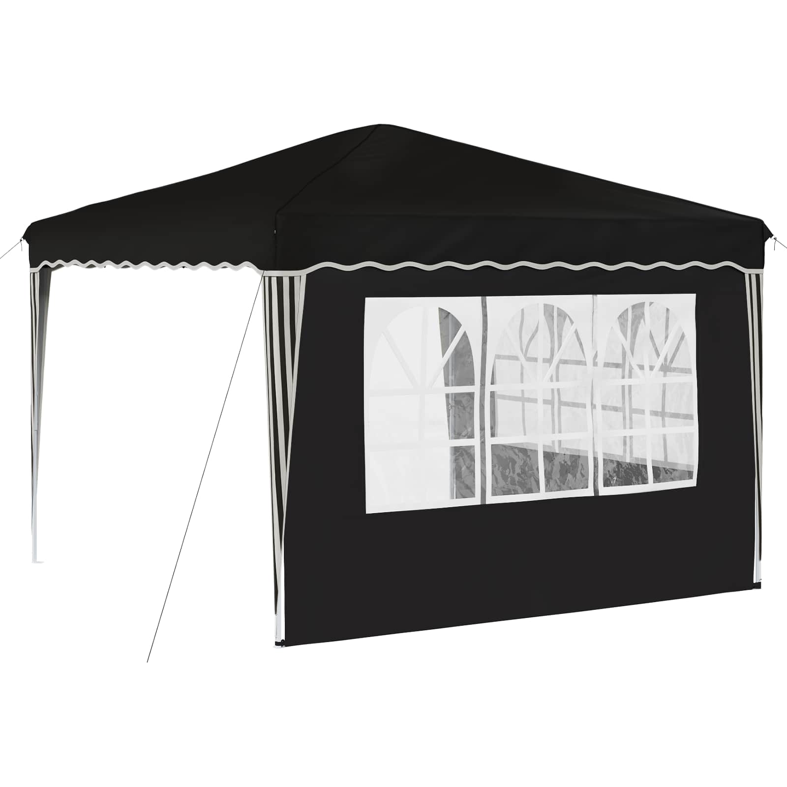 Pop-up Feesttent Zwart 288 x 288 x 245 cm Oxford Stof is nu te koop bij PeponiXL, paradijselijk wonen!