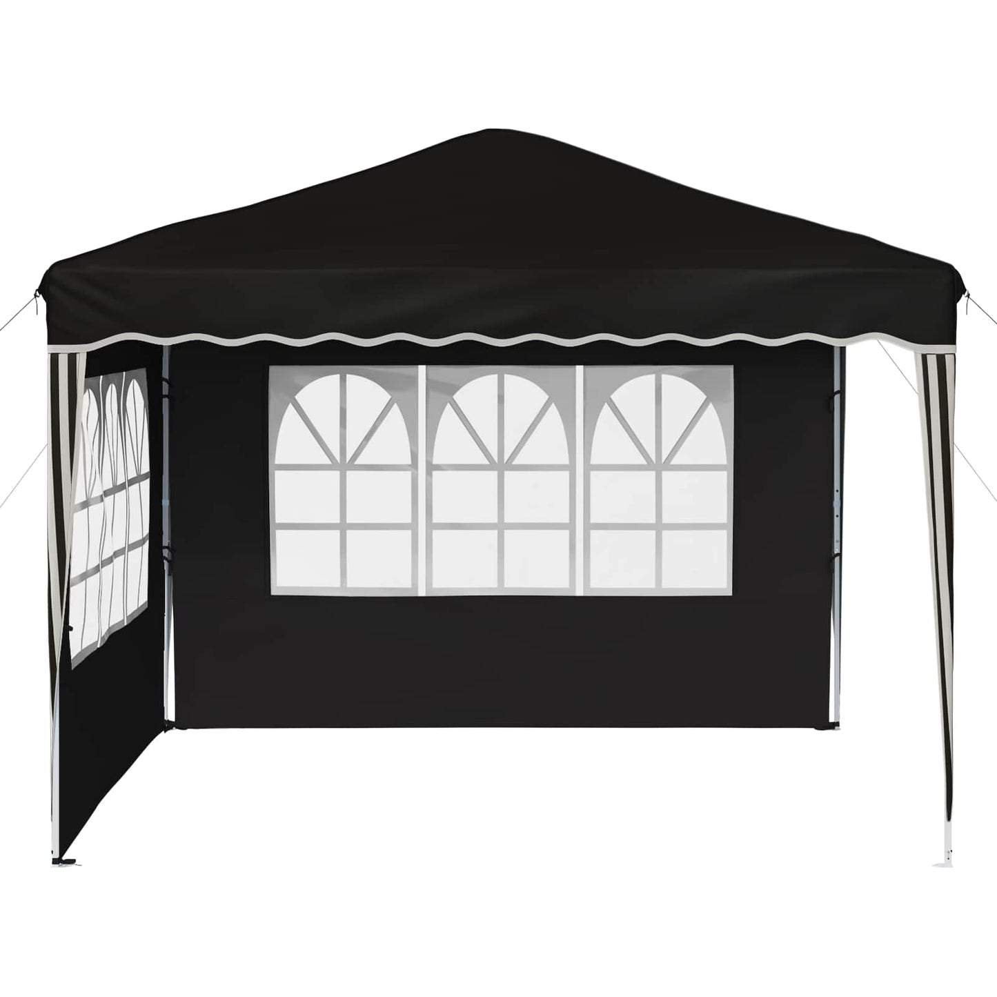 Pop-up Feesttent Zwart 288 x 288 x 245 cm Oxford Stof is nu te koop bij PeponiXL, paradijselijk wonen!
