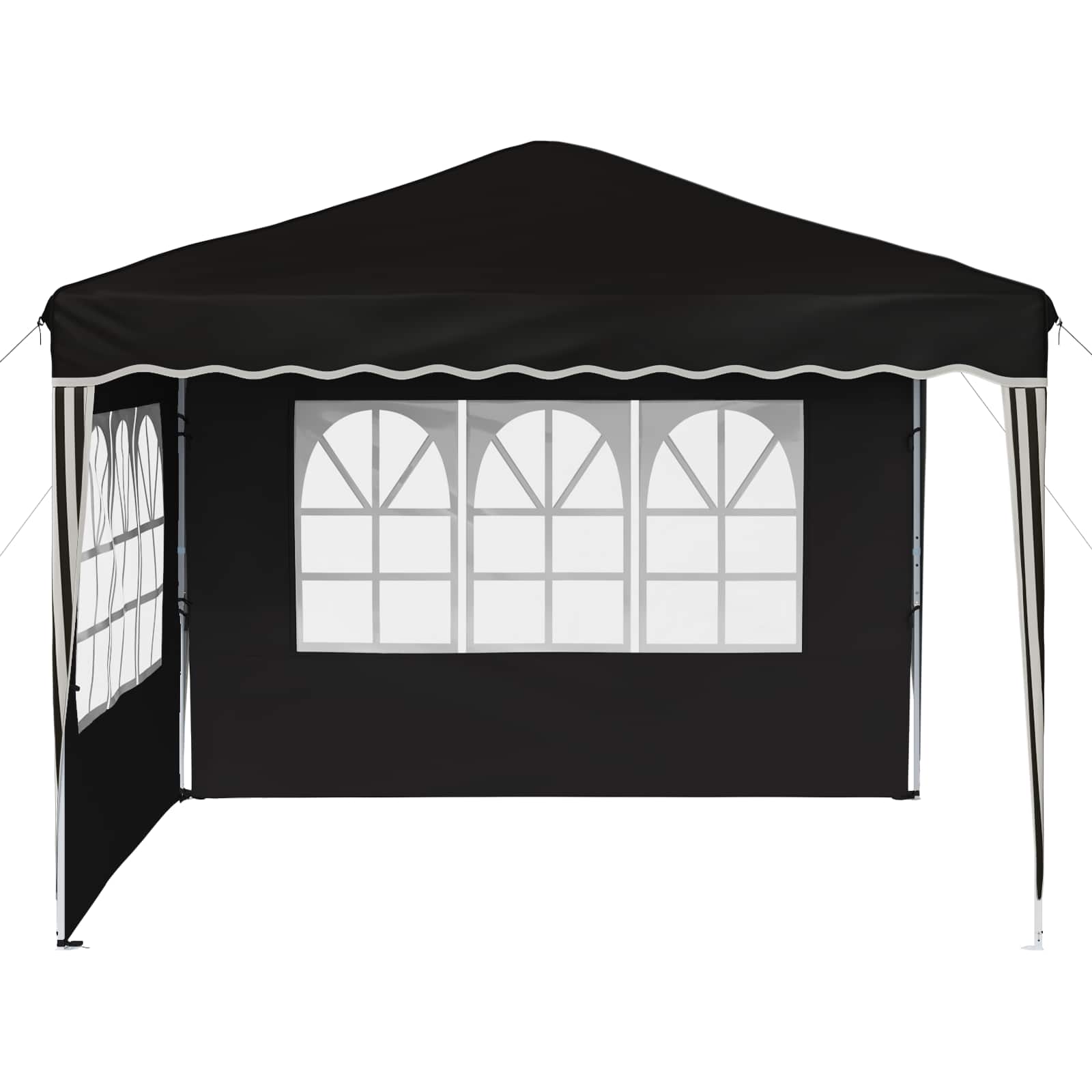 Pop-up Feesttent Zwart 288 x 288 x 245 cm Oxford Stof is nu te koop bij PeponiXL, paradijselijk wonen!