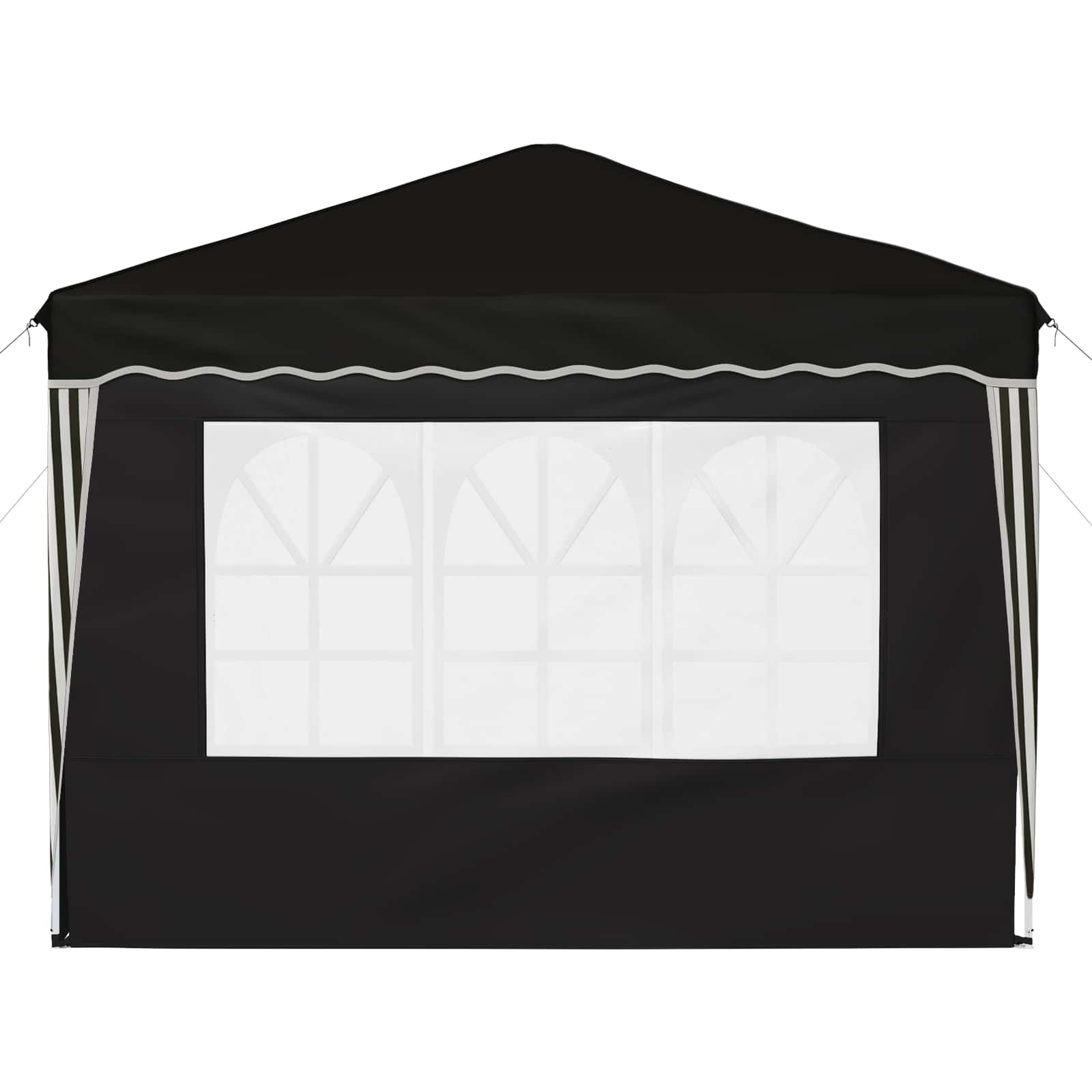 Pop-up Feesttent Zwart 288 x 288 x 245 cm Oxford Stof is nu te koop bij PeponiXL, paradijselijk wonen!