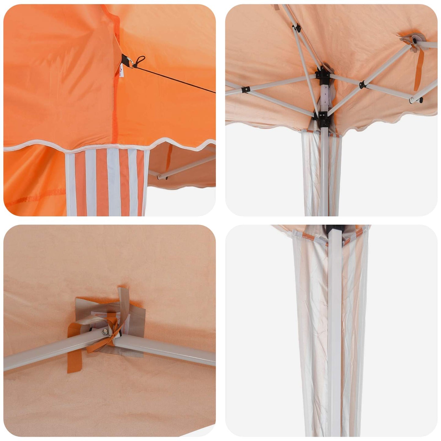 Pop-up Feesttent Oranje 288 x 288 x 245 cm Oxford Stof is nu te koop bij PeponiXL, paradijselijk wonen!