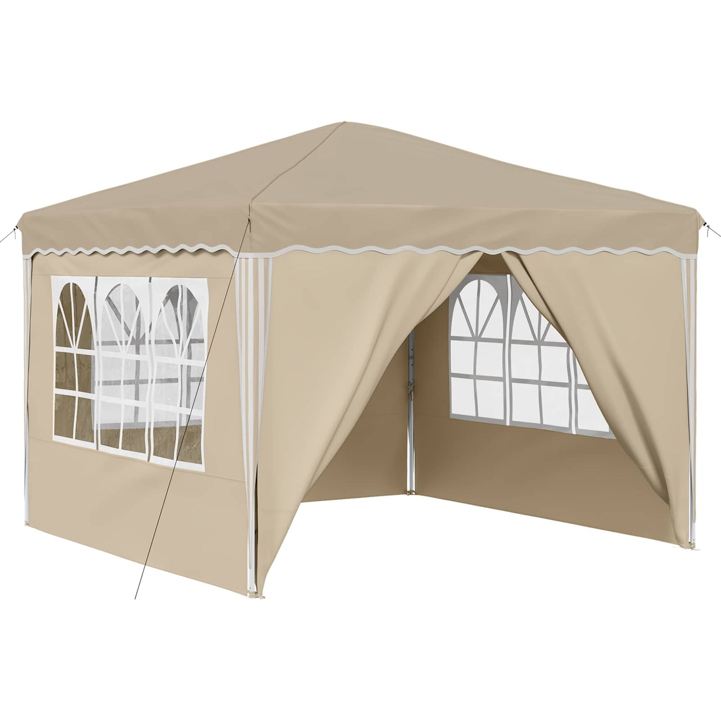 Pop-up Feesttent Crème 288 x 288 x 245 cm Oxford Stof is nu te koop bij PeponiXL, paradijselijk wonen!