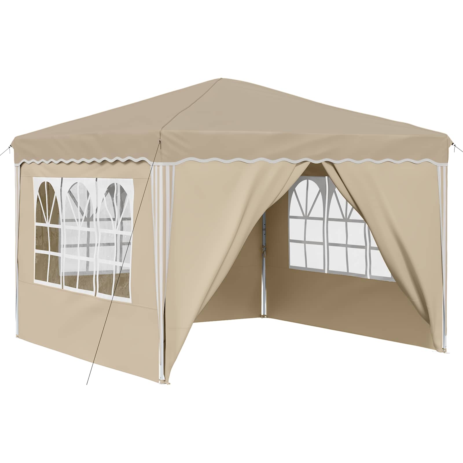 Pop-up Feesttent Crème 288 x 288 x 245 cm Oxford Stof is nu te koop bij PeponiXL, paradijselijk wonen!