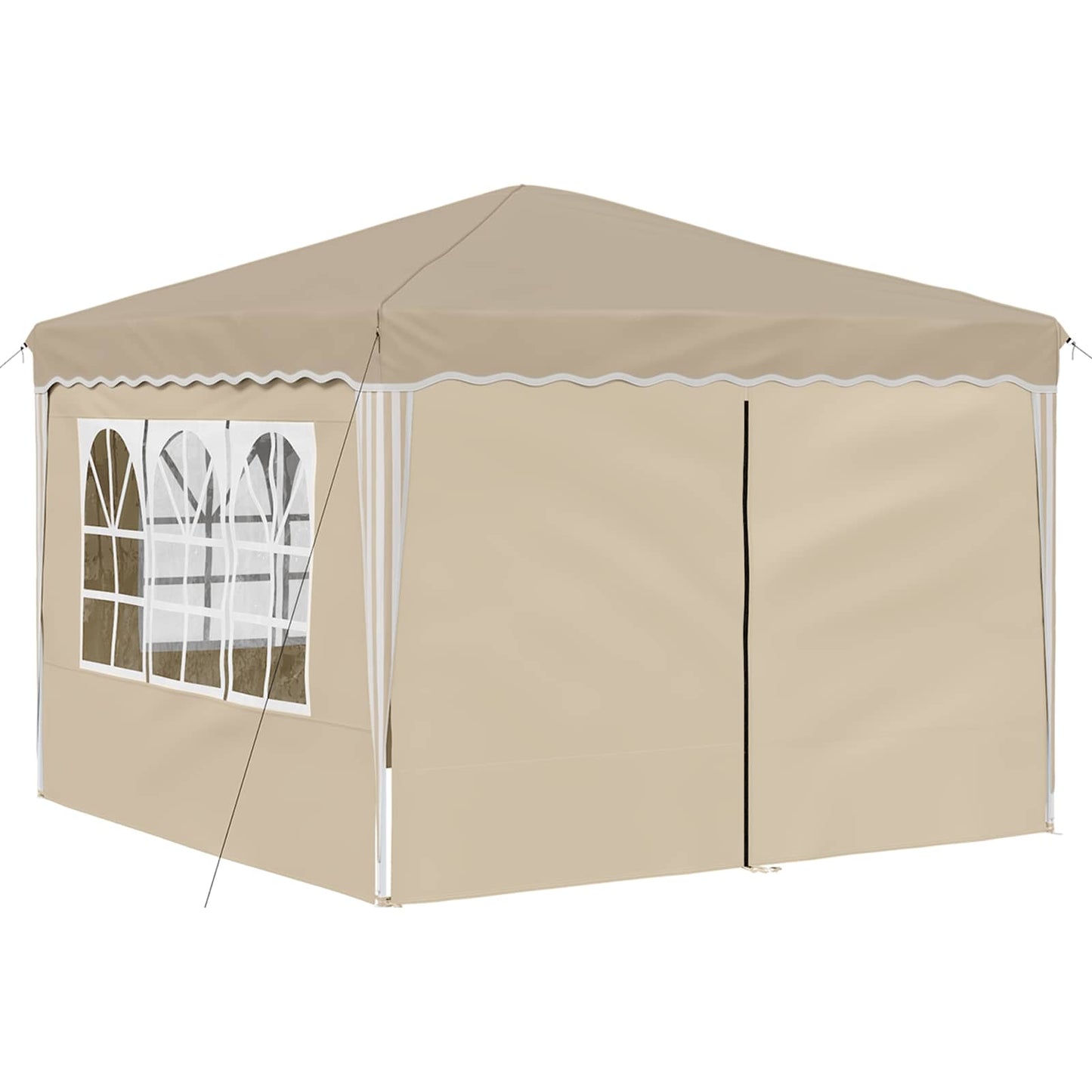 Pop-up Feesttent Crème 288 x 288 x 245 cm Oxford Stof is nu te koop bij PeponiXL, paradijselijk wonen!