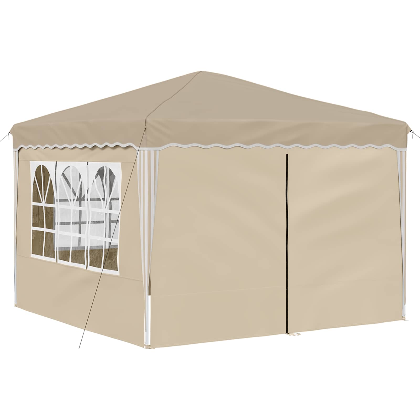 Pop-up Feesttent Crème 288 x 288 x 245 cm Oxford Stof is nu te koop bij PeponiXL, paradijselijk wonen!