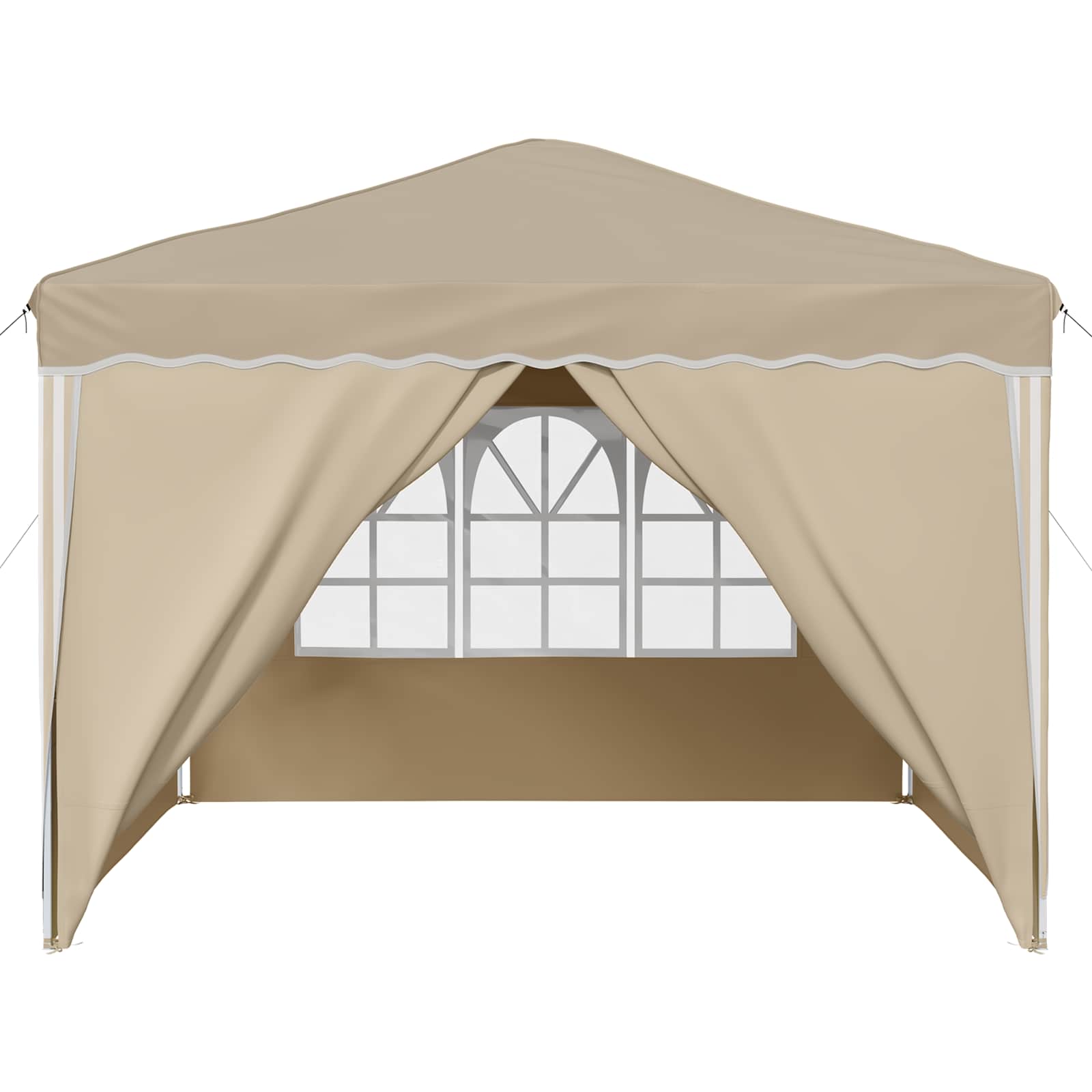 Pop-up Feesttent Crème 288 x 288 x 245 cm Oxford Stof is nu te koop bij PeponiXL, paradijselijk wonen!