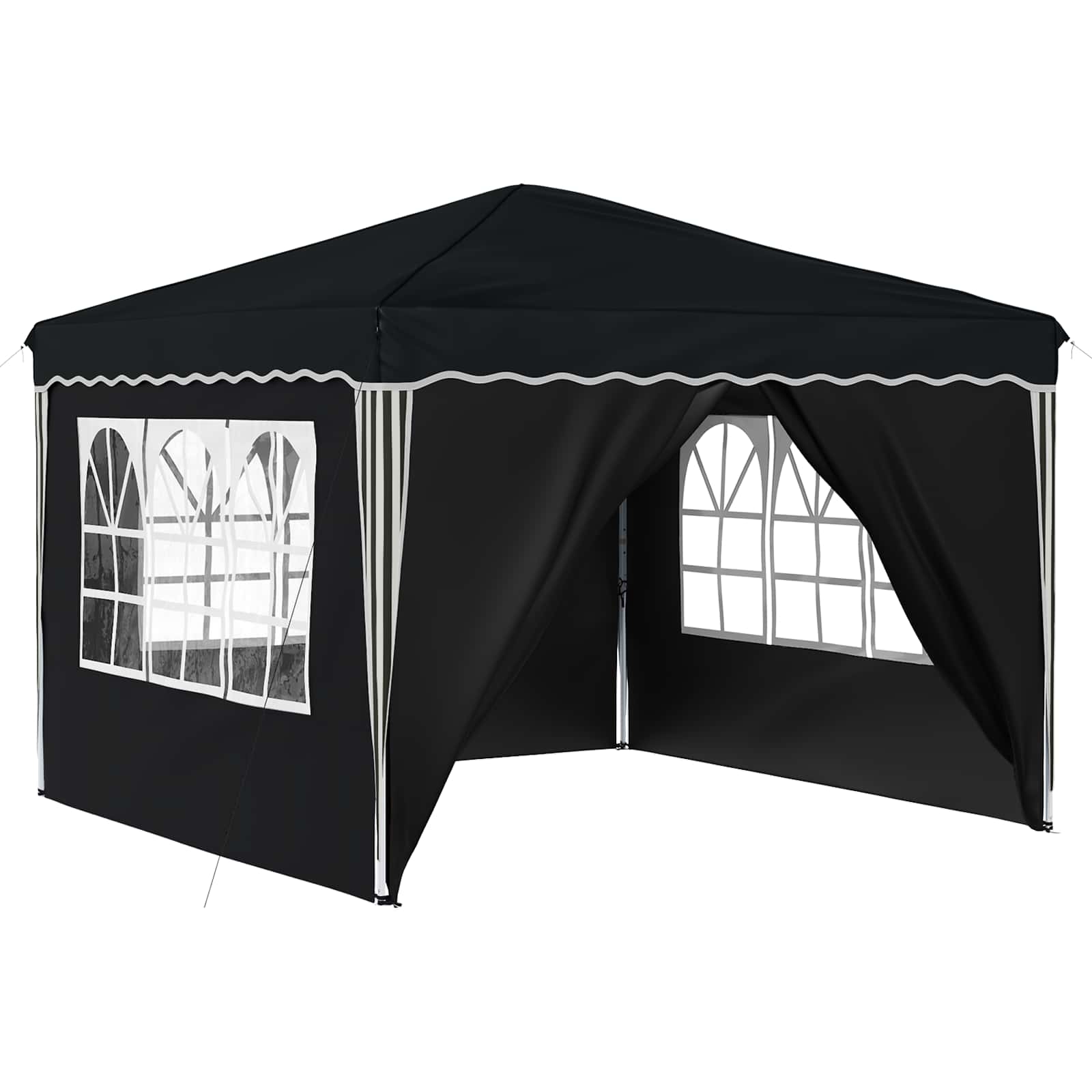 Pop-up Feesttent Antraciet 288 x 288 x 245 cm Oxford Stof is nu te koop bij PeponiXL, paradijselijk wonen!