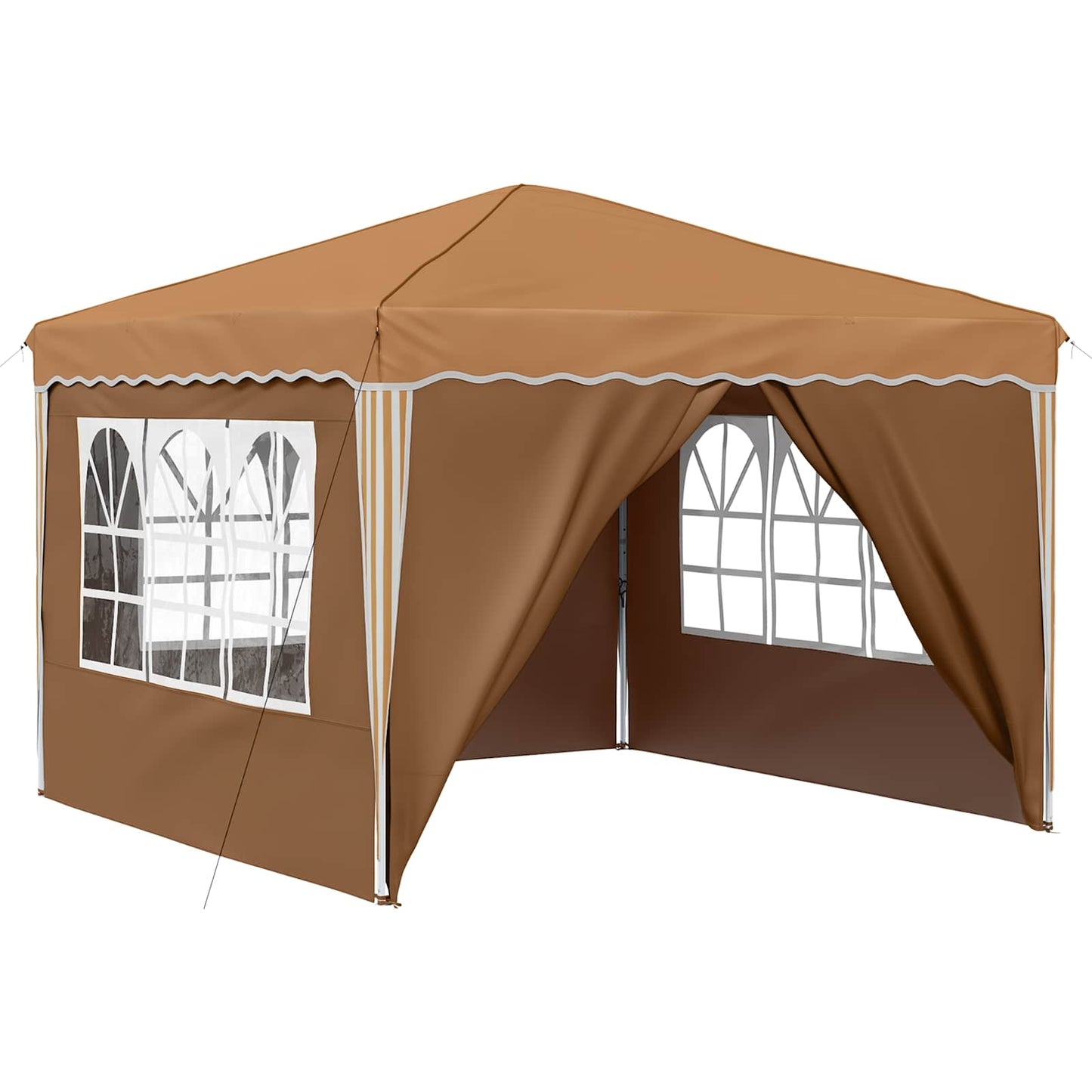 Pop-up Feesttent Beige 288 x 288 x 245 cm Oxford Stof is nu te koop bij PeponiXL, paradijselijk wonen!