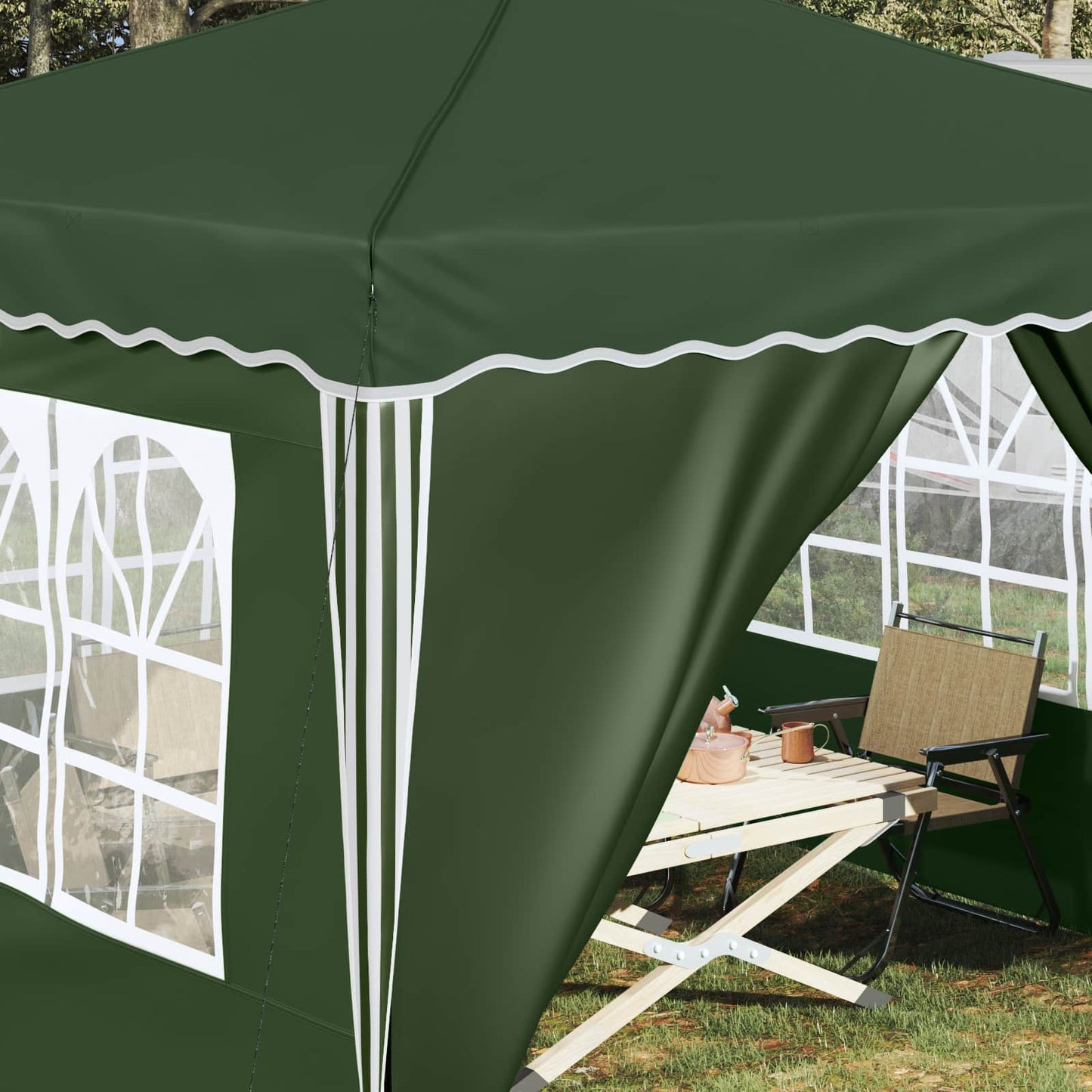 Pop-up Feesttent Groen 288 x 288 x 245 cm Oxford Stof is nu te koop bij PeponiXL, paradijselijk wonen!