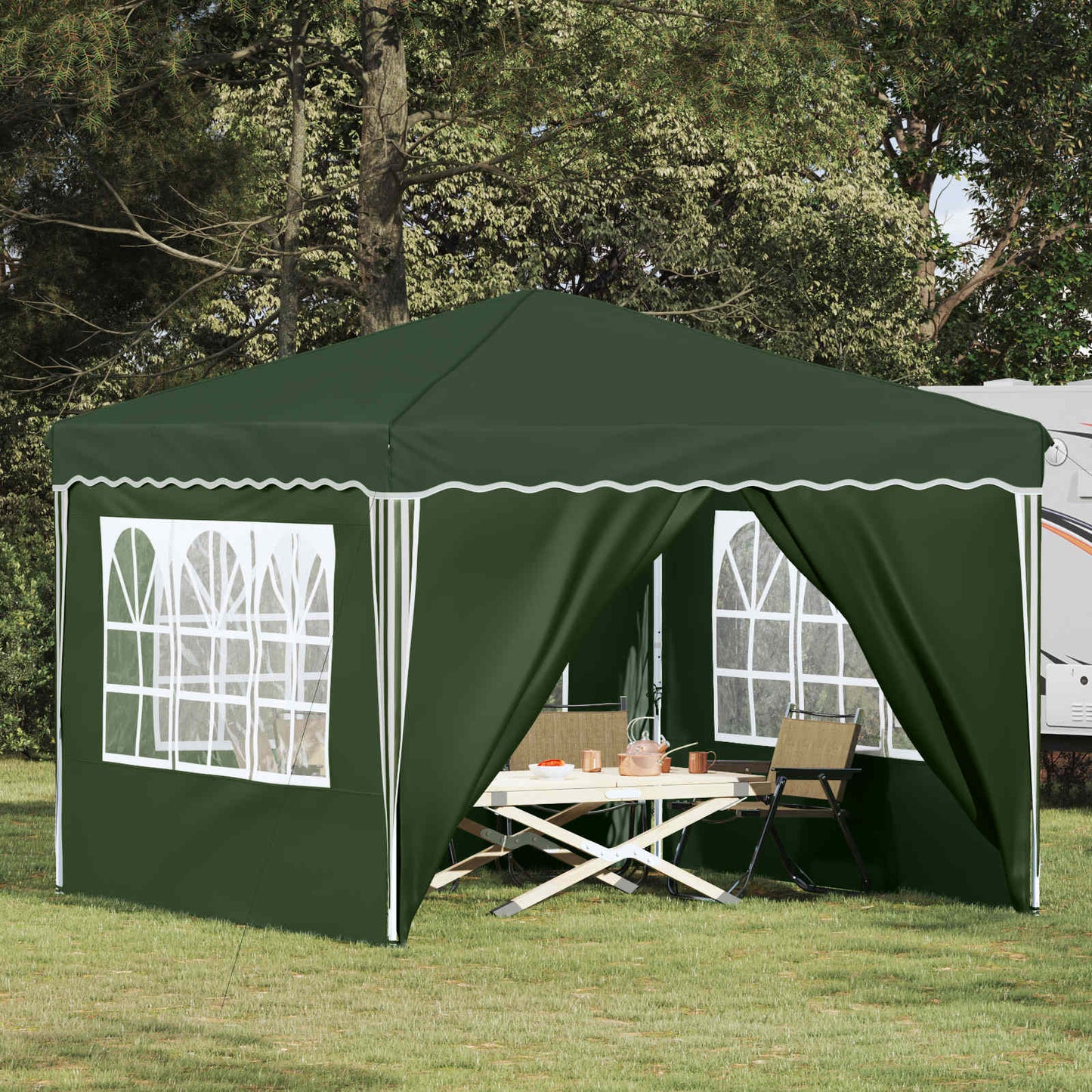 Pop-up Feesttent Groen 288 x 288 x 245 cm Oxford Stof is nu te koop bij PeponiXL, paradijselijk wonen!