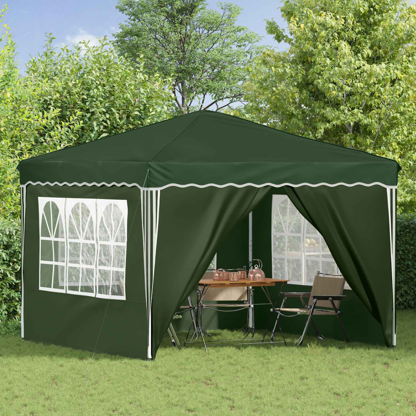 Pop-up Feesttent Groen 288 x 288 x 245 cm Oxford Stof is nu te koop bij PeponiXL, paradijselijk wonen!