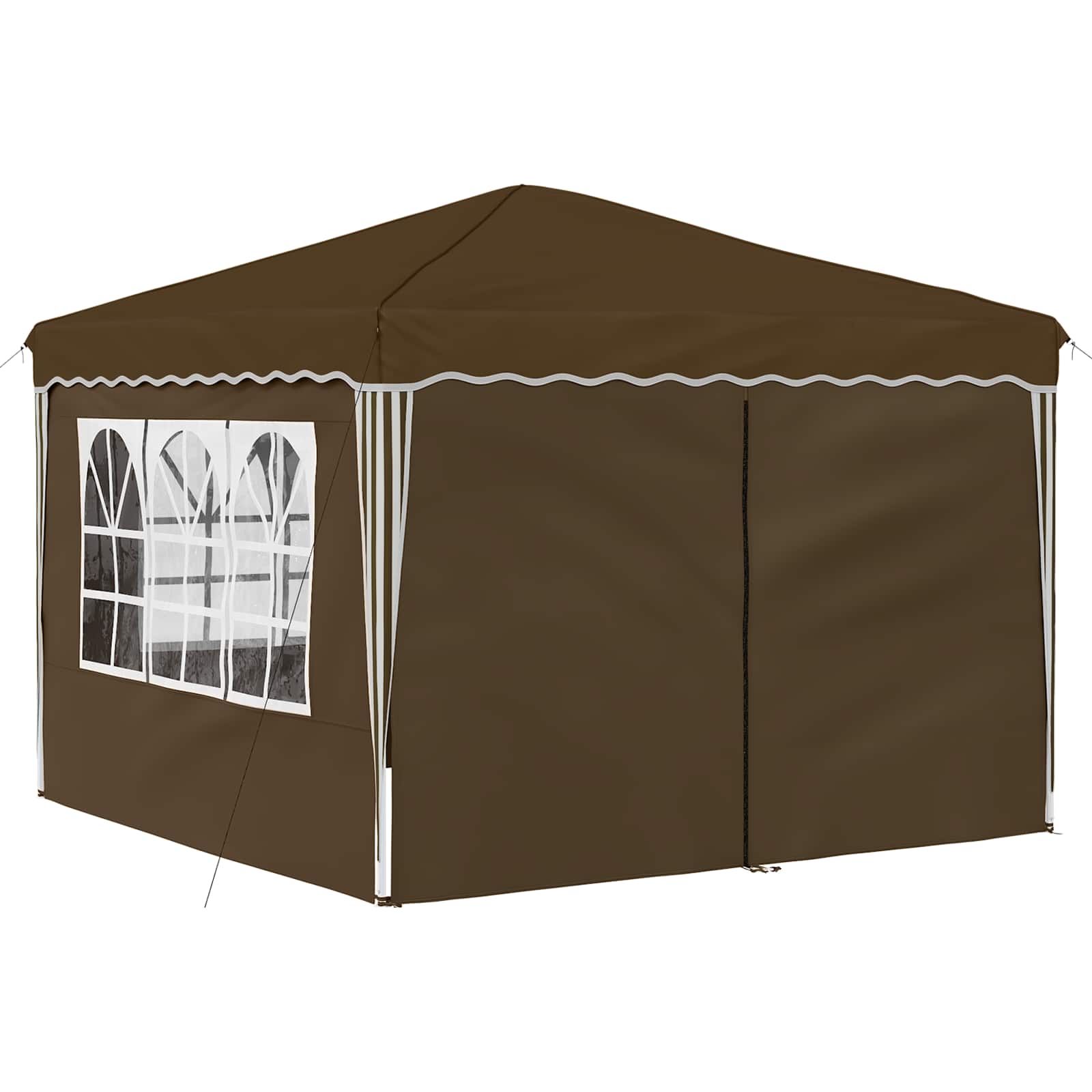 Pop-up Feesttent Taupe 288 x 288 x 245 cm Oxford Stof is nu te koop bij PeponiXL, paradijselijk wonen!