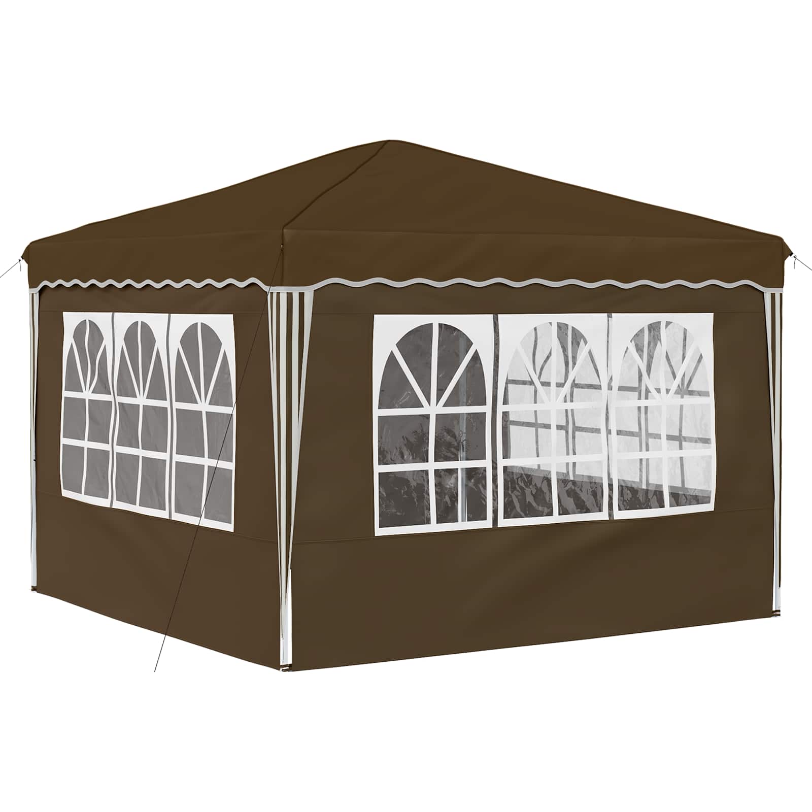 Pop-up Feesttent Taupe 288 x 288 x 245 cm Oxford Stof is nu te koop bij PeponiXL, paradijselijk wonen!