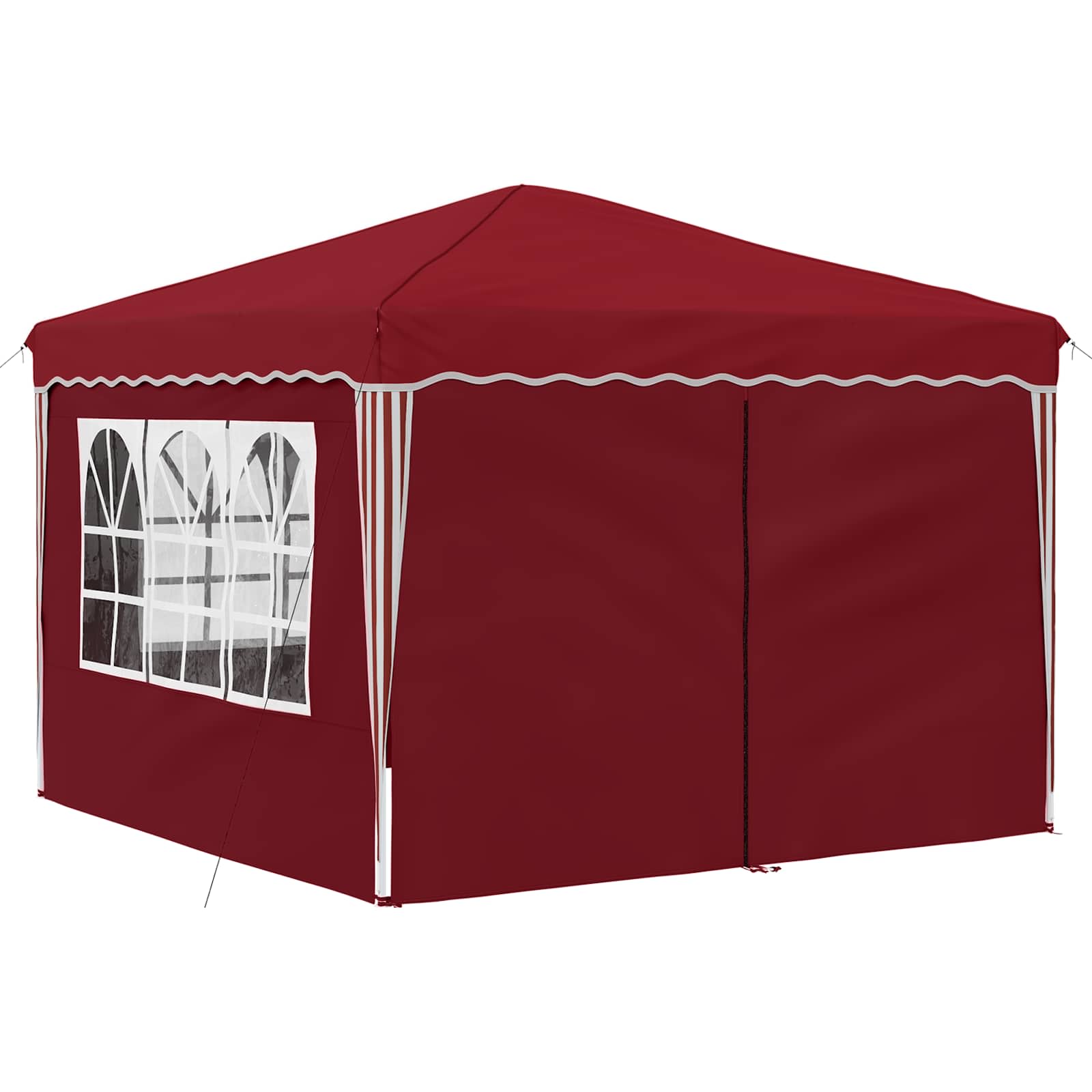 Pop-up Feesttent Bordeauxrood 288 x 288 x 245 cm Oxford Stof is nu te koop bij PeponiXL, paradijselijk wonen!