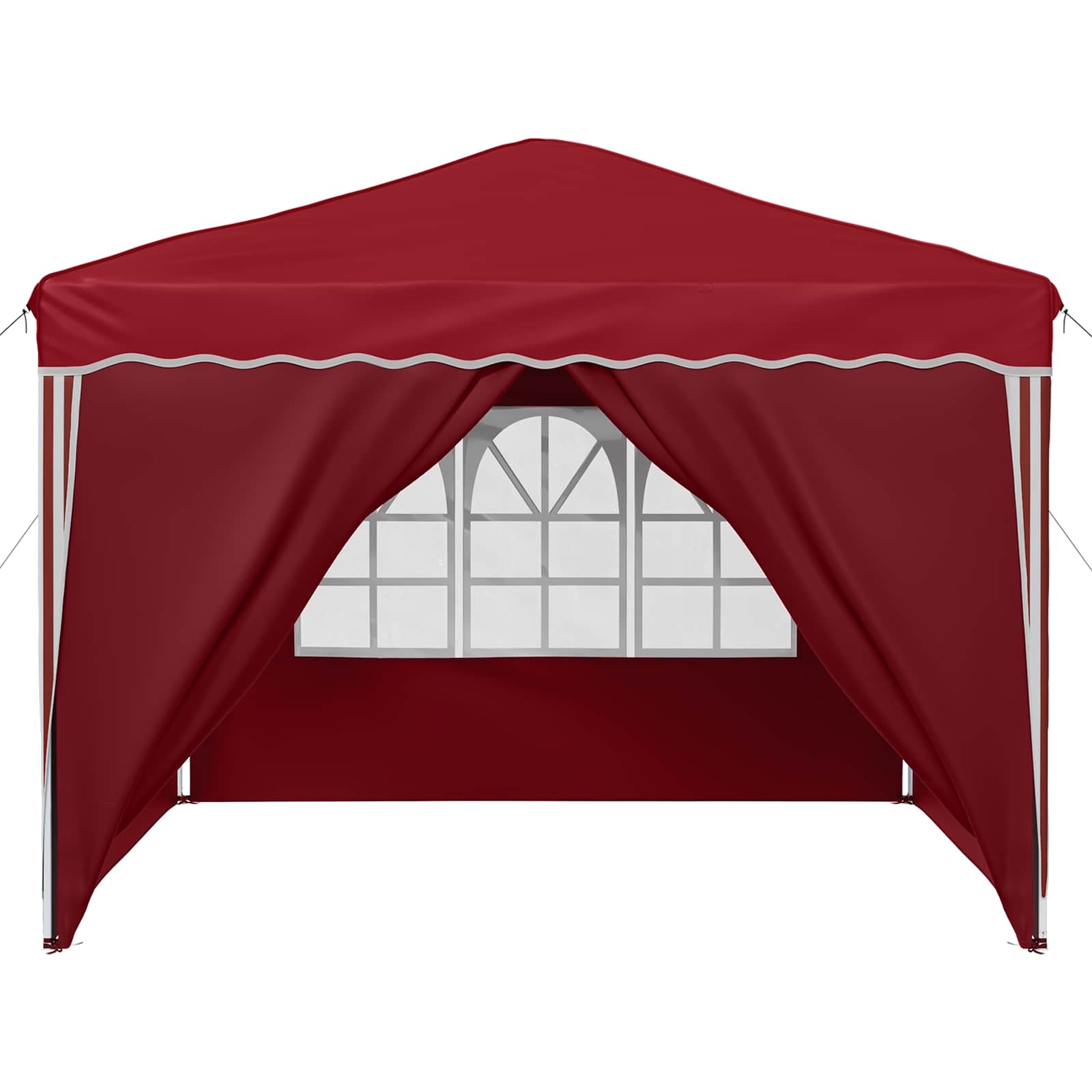 Pop-up Feesttent Bordeauxrood 288 x 288 x 245 cm Oxford Stof is nu te koop bij PeponiXL, paradijselijk wonen!