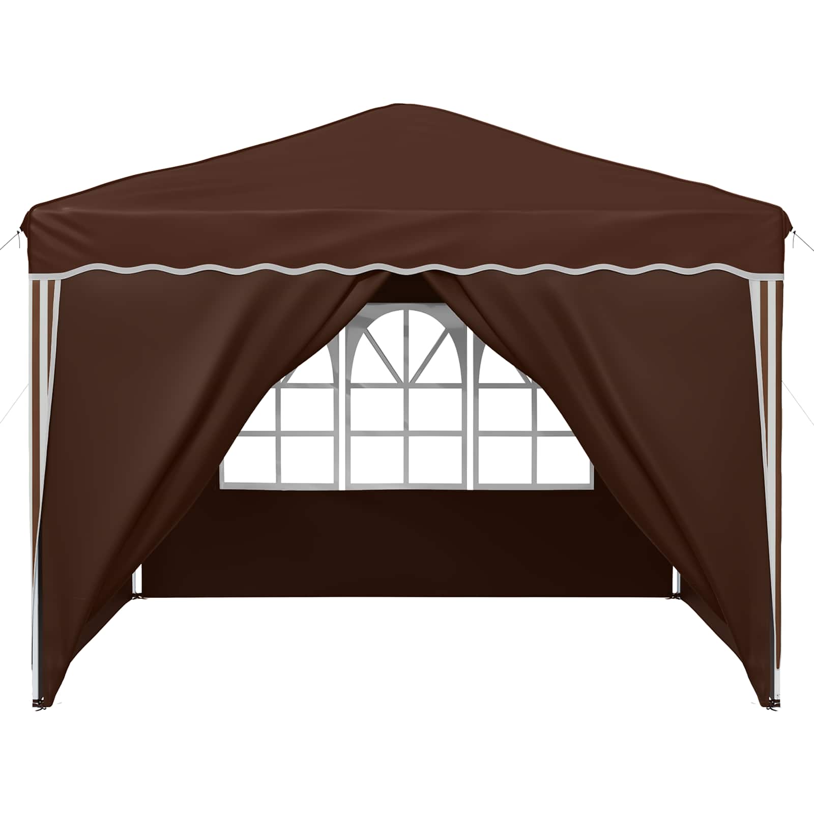 Pop-up Feesttent Bruin 288 x 288 x 245 cm Oxford Stof is nu te koop bij PeponiXL, paradijselijk wonen!