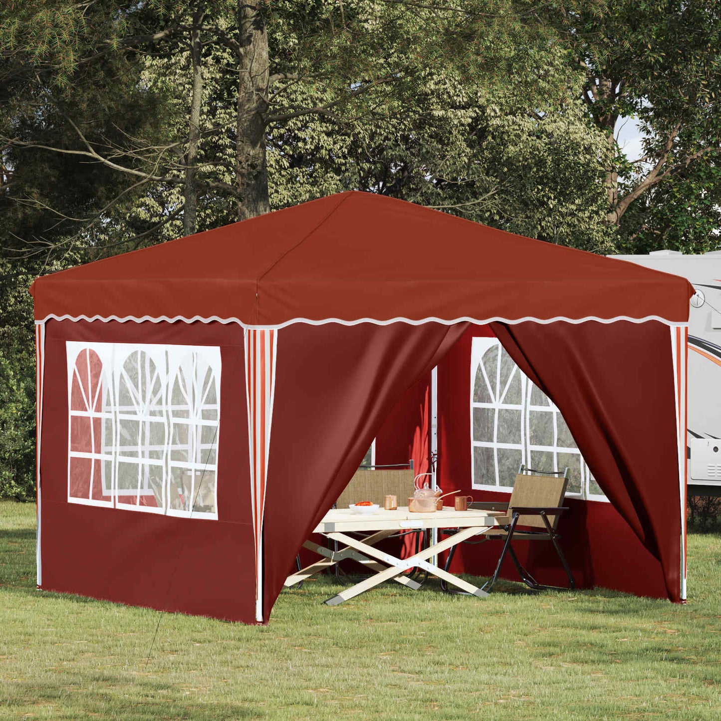 Pop-up Feesttent Terracotta 288 x 288 x 245 cm Oxford Stof is nu te koop bij PeponiXL, paradijselijk wonen!