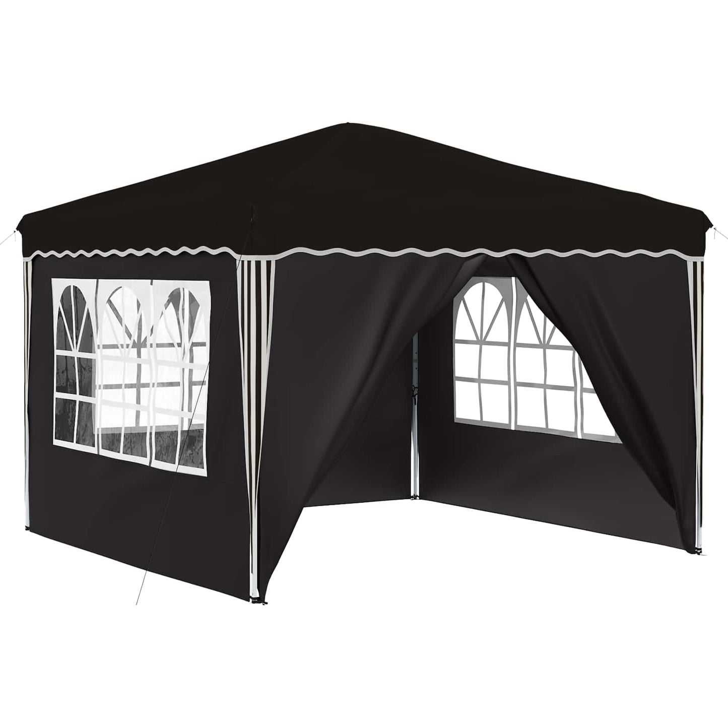 Pop-up Feesttent Zwart 288 x 288 x 245 cm Oxford Stof is nu te koop bij PeponiXL, paradijselijk wonen!