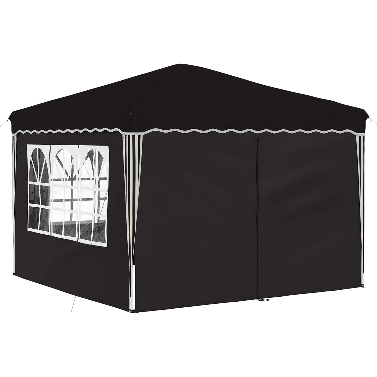 Pop-up Feesttent Zwart 288 x 288 x 245 cm Oxford Stof is nu te koop bij PeponiXL, paradijselijk wonen!