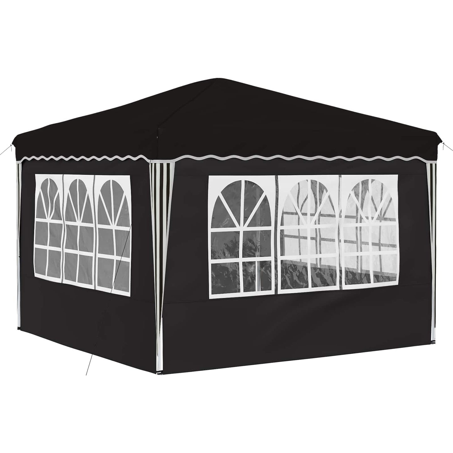 Pop-up Feesttent Zwart 288 x 288 x 245 cm Oxford Stof is nu te koop bij PeponiXL, paradijselijk wonen!