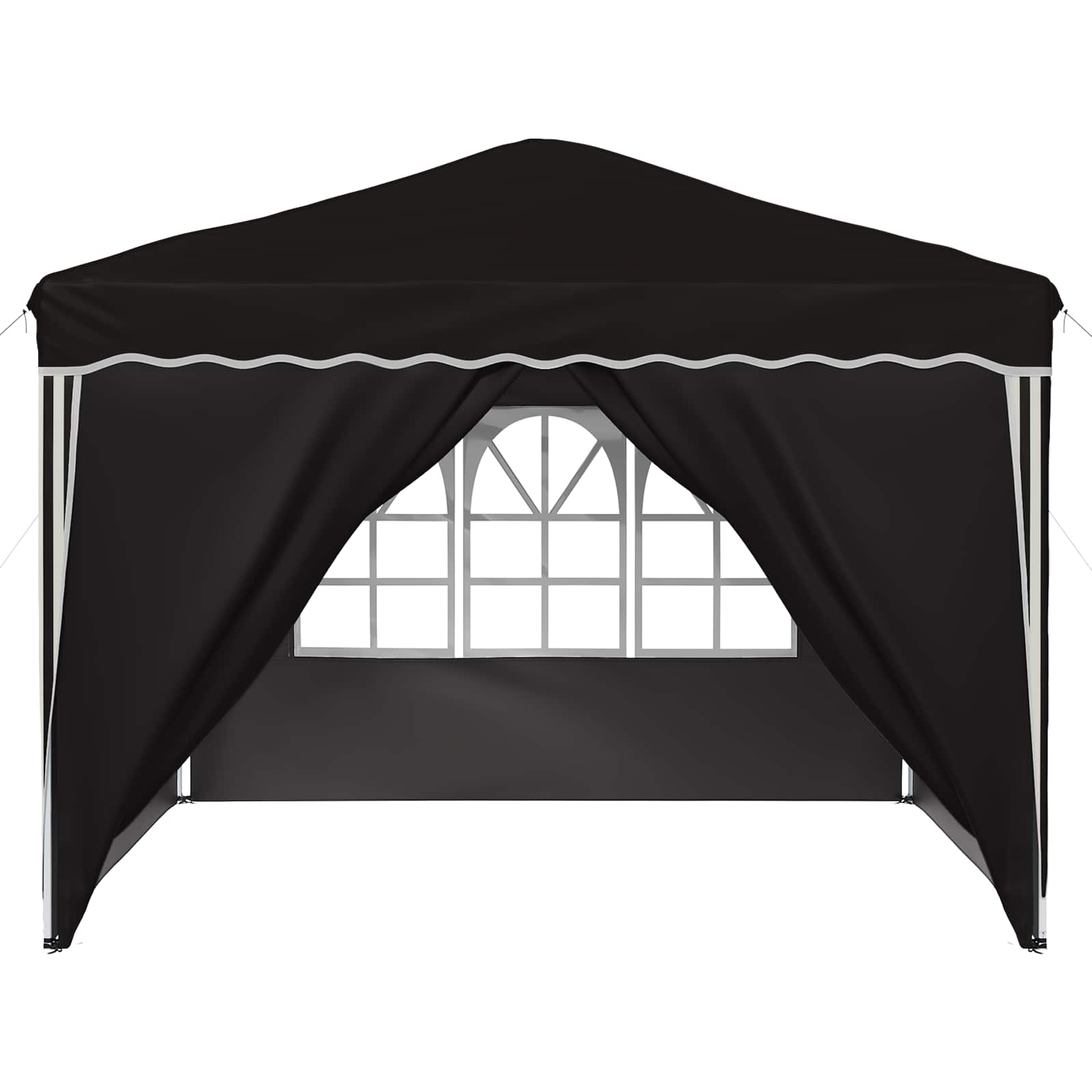 Pop-up Feesttent Zwart 288 x 288 x 245 cm Oxford Stof is nu te koop bij PeponiXL, paradijselijk wonen!
