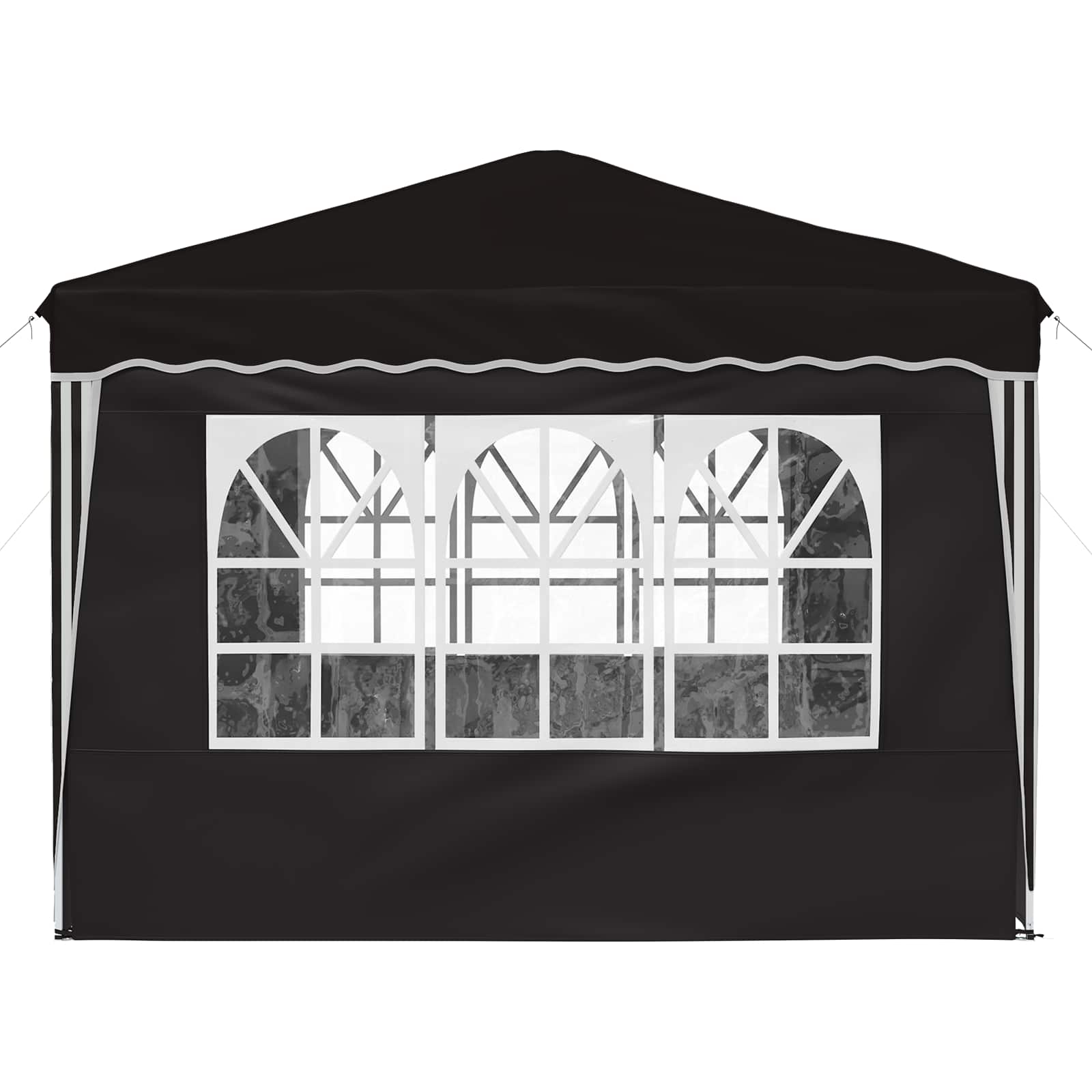 Pop-up Feesttent Zwart 288 x 288 x 245 cm Oxford Stof is nu te koop bij PeponiXL, paradijselijk wonen!