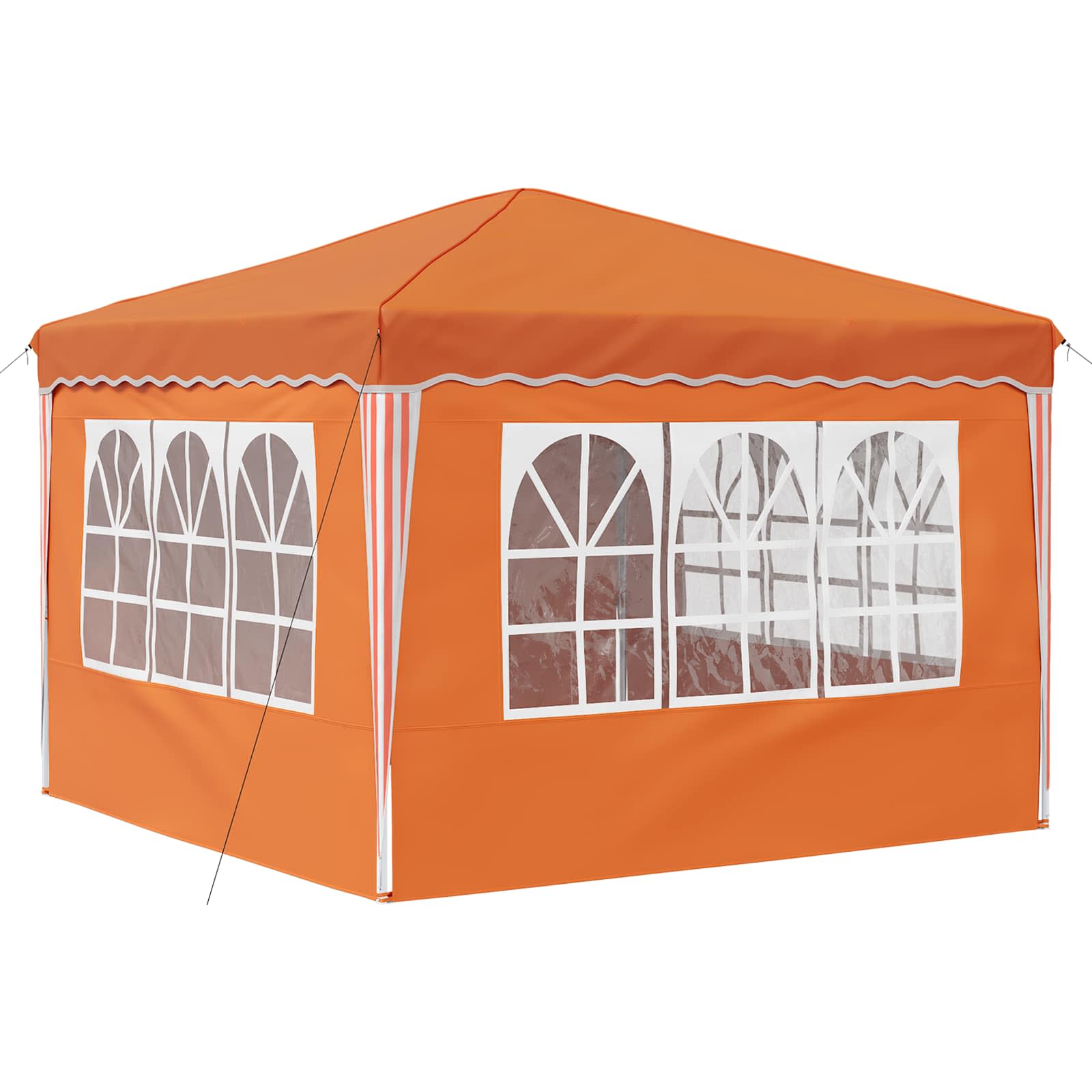 Pop-up Feesttent Oranje 288 x 288 x 245 cm Oxford Stof is nu te koop bij PeponiXL, paradijselijk wonen!