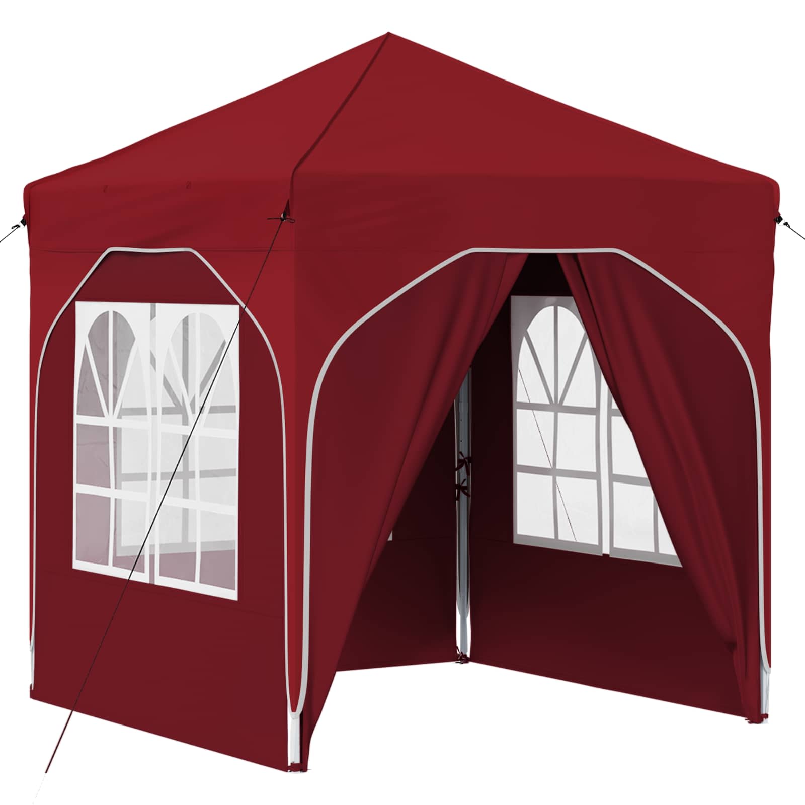 Pop-up Feesttent 192 x 192 x 245 cm Bordeauxrood is nu te koop bij PeponiXL, paradijselijk wonen!