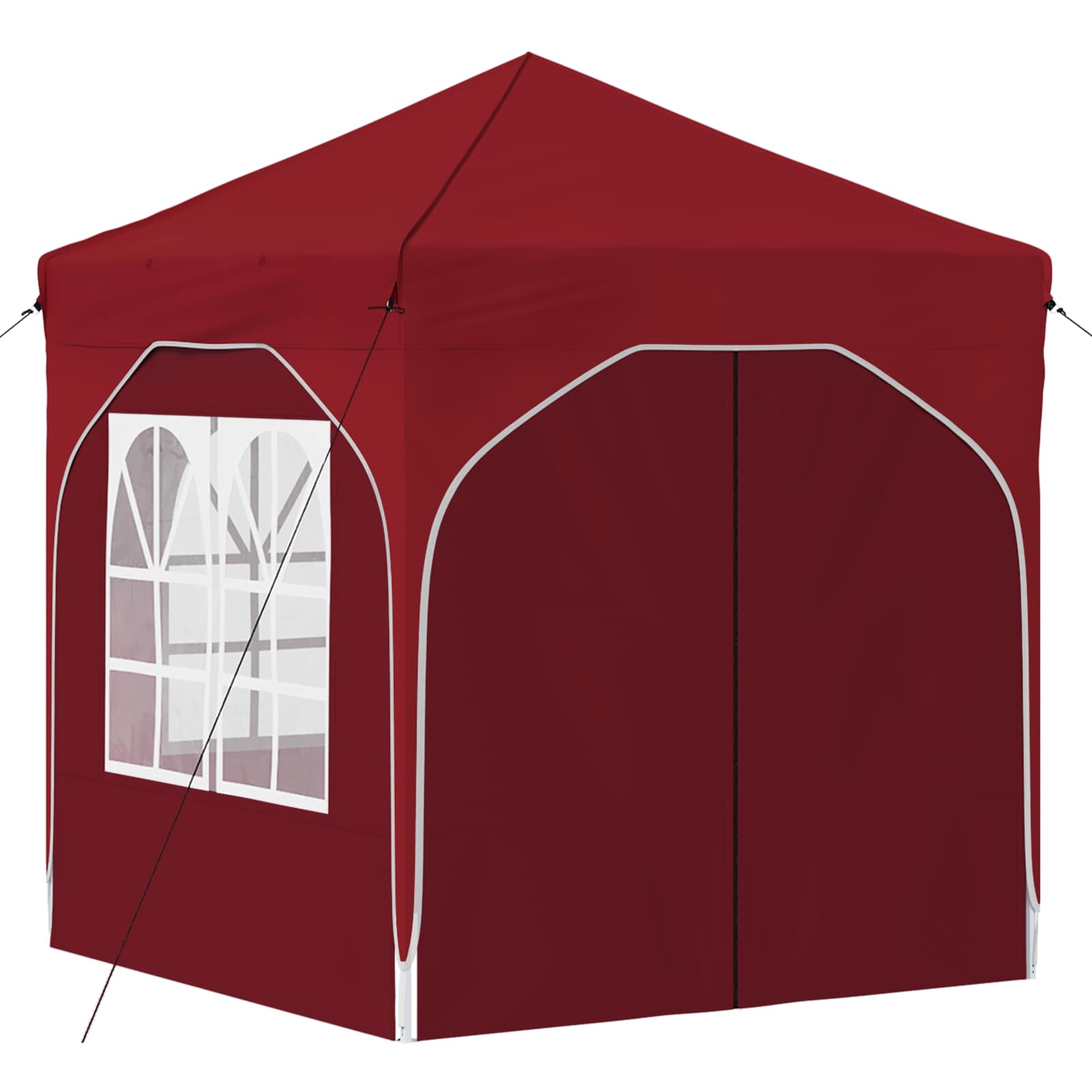 Pop-up Feesttent 192 x 192 x 245 cm Bordeauxrood is nu te koop bij PeponiXL, paradijselijk wonen!