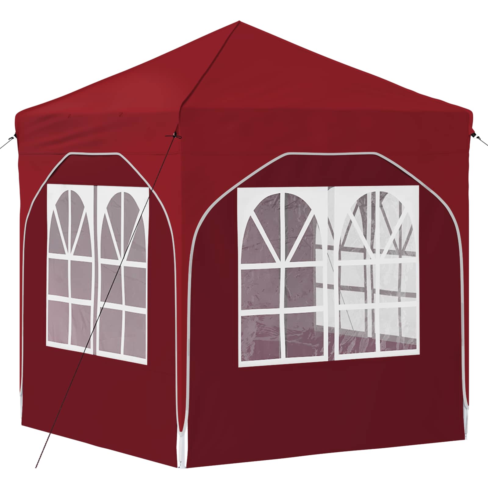 Pop-up Feesttent 192 x 192 x 245 cm Bordeauxrood is nu te koop bij PeponiXL, paradijselijk wonen!