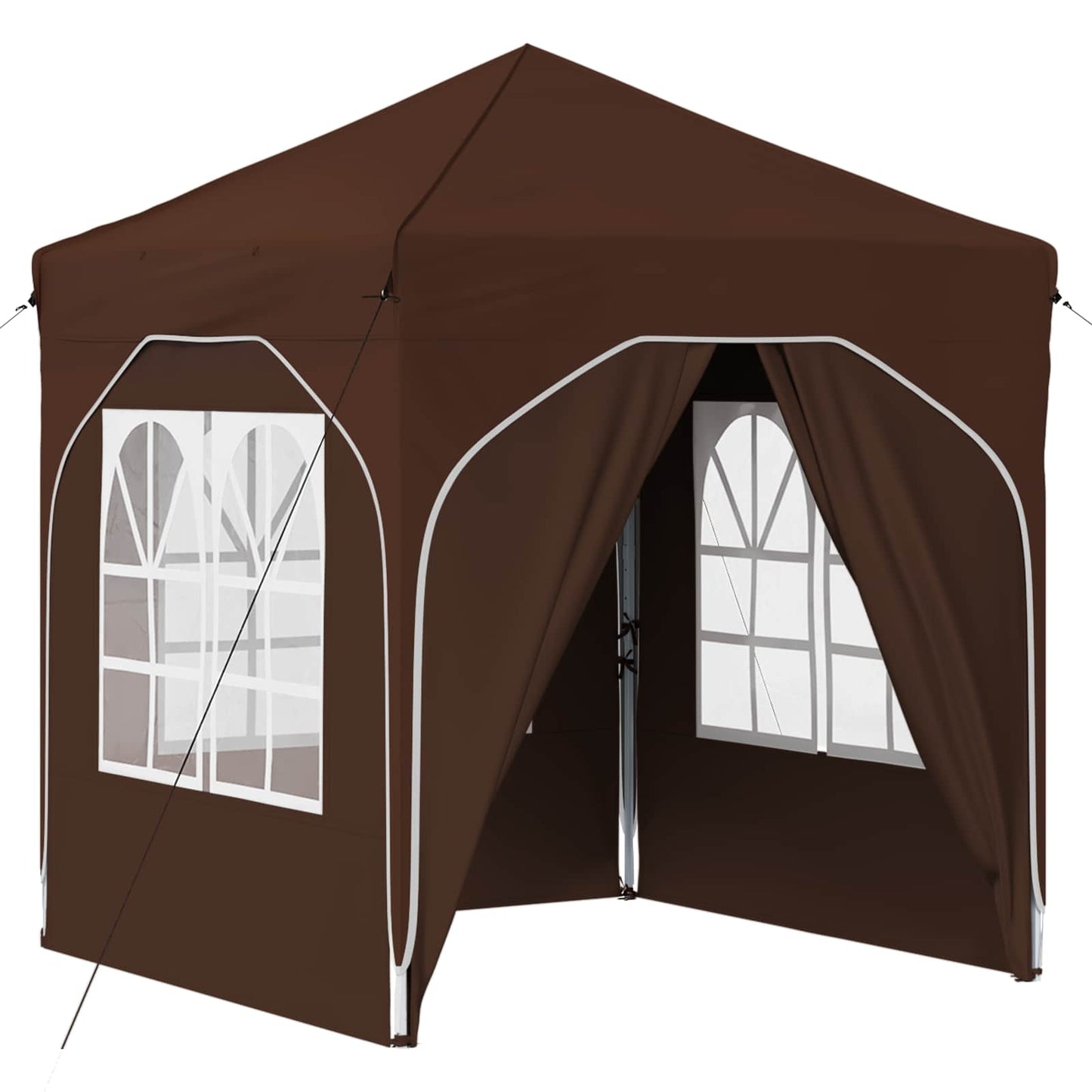 Pop-up Feesttent 192 x 192 x 245 cm Bruin is nu te koop bij PeponiXL, paradijselijk wonen!