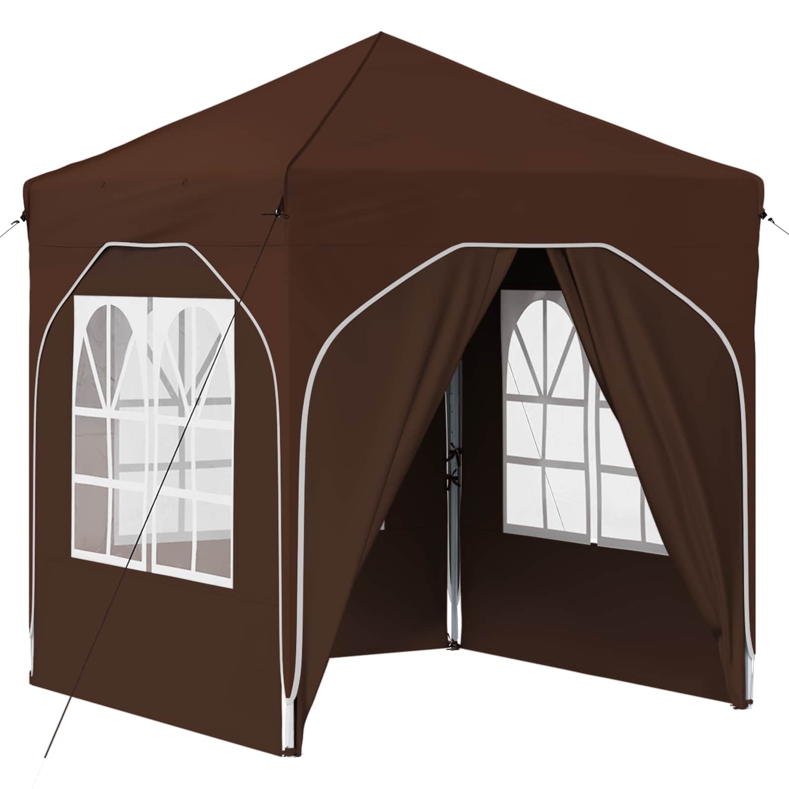 Pop-up Feesttent 192 x 192 x 245 cm Bruin is nu te koop bij PeponiXL, paradijselijk wonen!