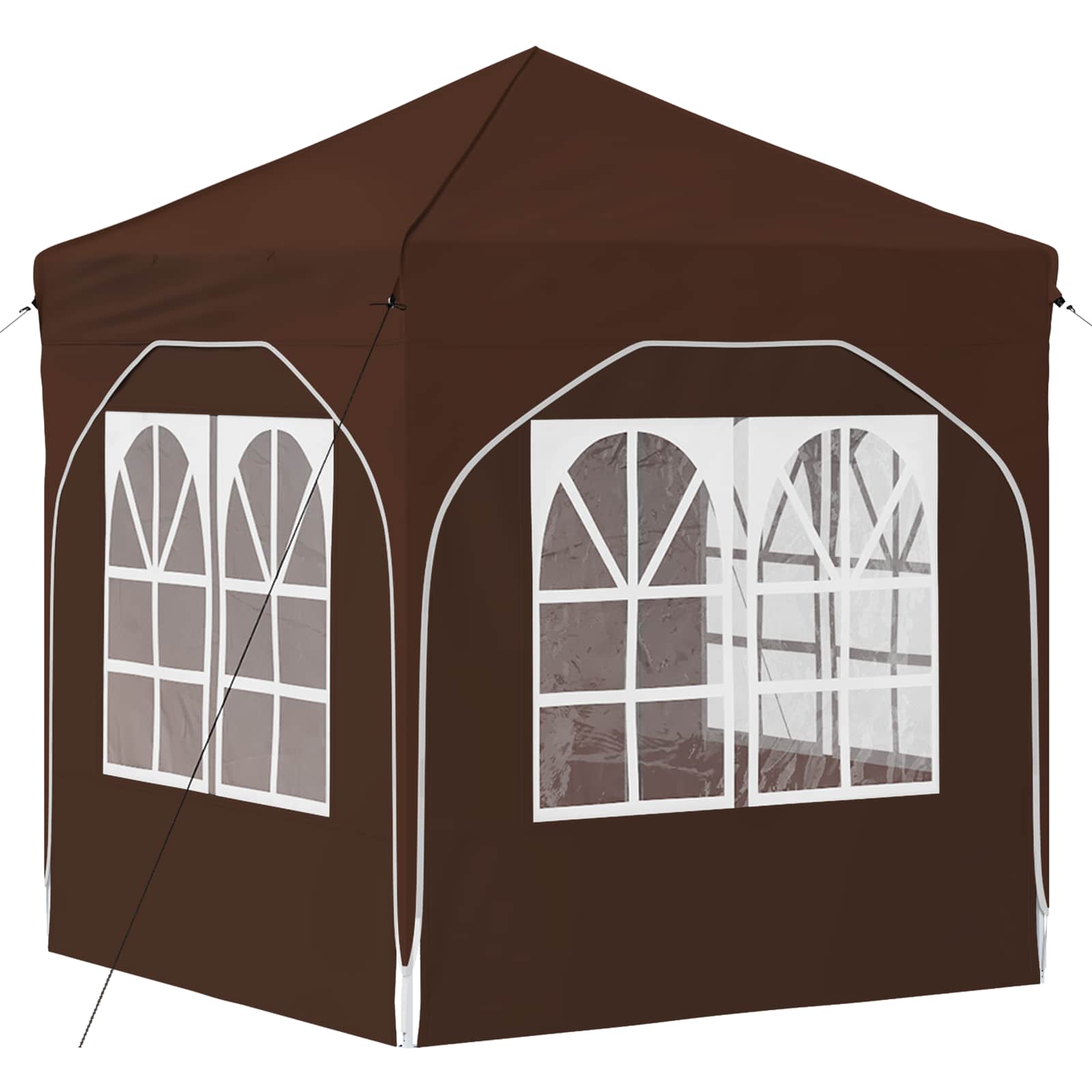 Pop-up Feesttent 192 x 192 x 245 cm Bruin is nu te koop bij PeponiXL, paradijselijk wonen!