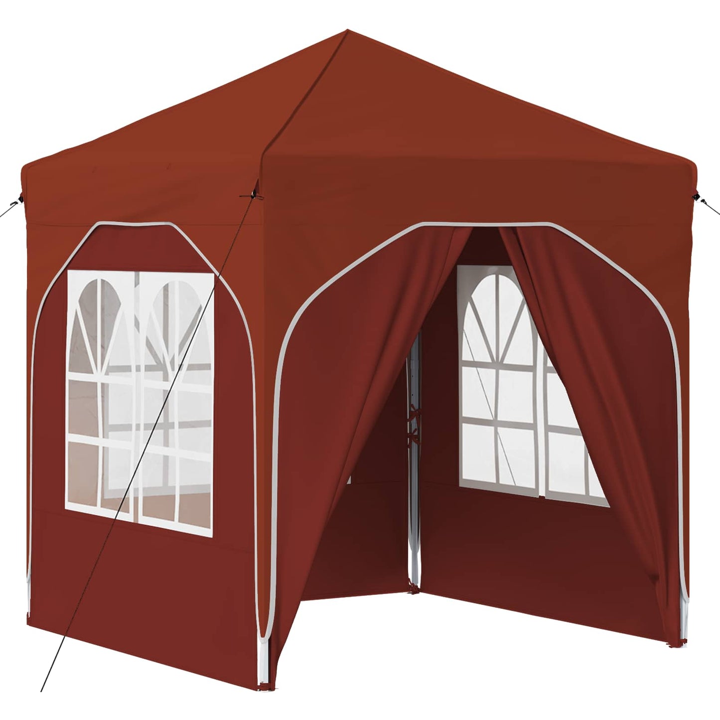 Pop-up Feesttent 192 x 192 x 245 cm Terracotta is nu te koop bij PeponiXL, paradijselijk wonen!