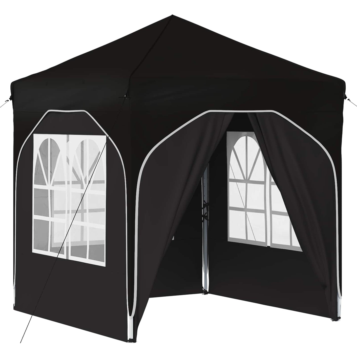 Pop-up Feesttent 192 x 192 x 245 cm Zwart is nu te koop bij PeponiXL, paradijselijk wonen!