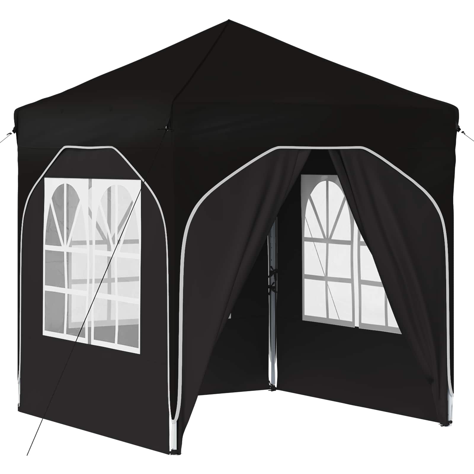 Pop-up Feesttent 192 x 192 x 245 cm Zwart is nu te koop bij PeponiXL, paradijselijk wonen!