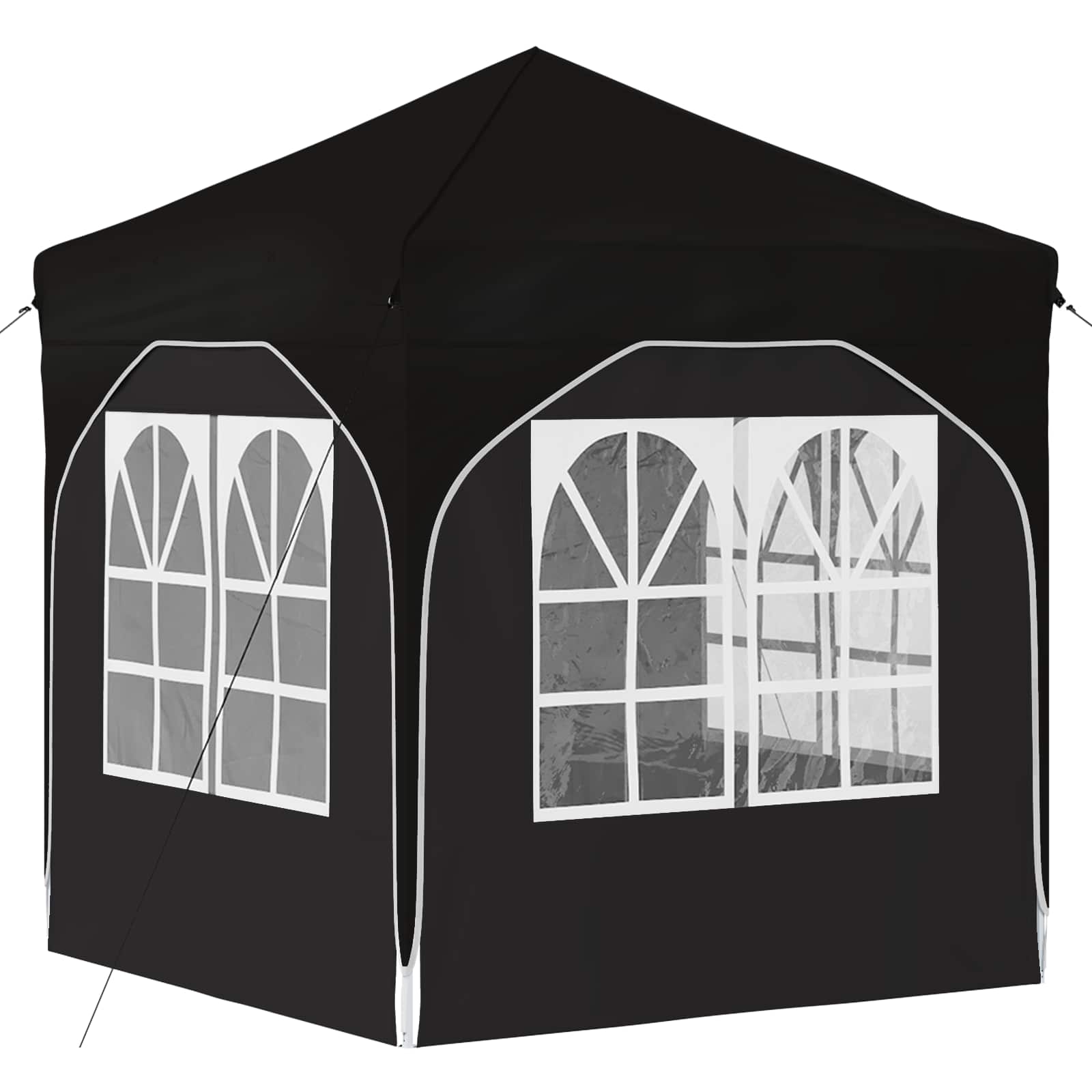 Pop-up Feesttent 192 x 192 x 245 cm Zwart is nu te koop bij PeponiXL, paradijselijk wonen!