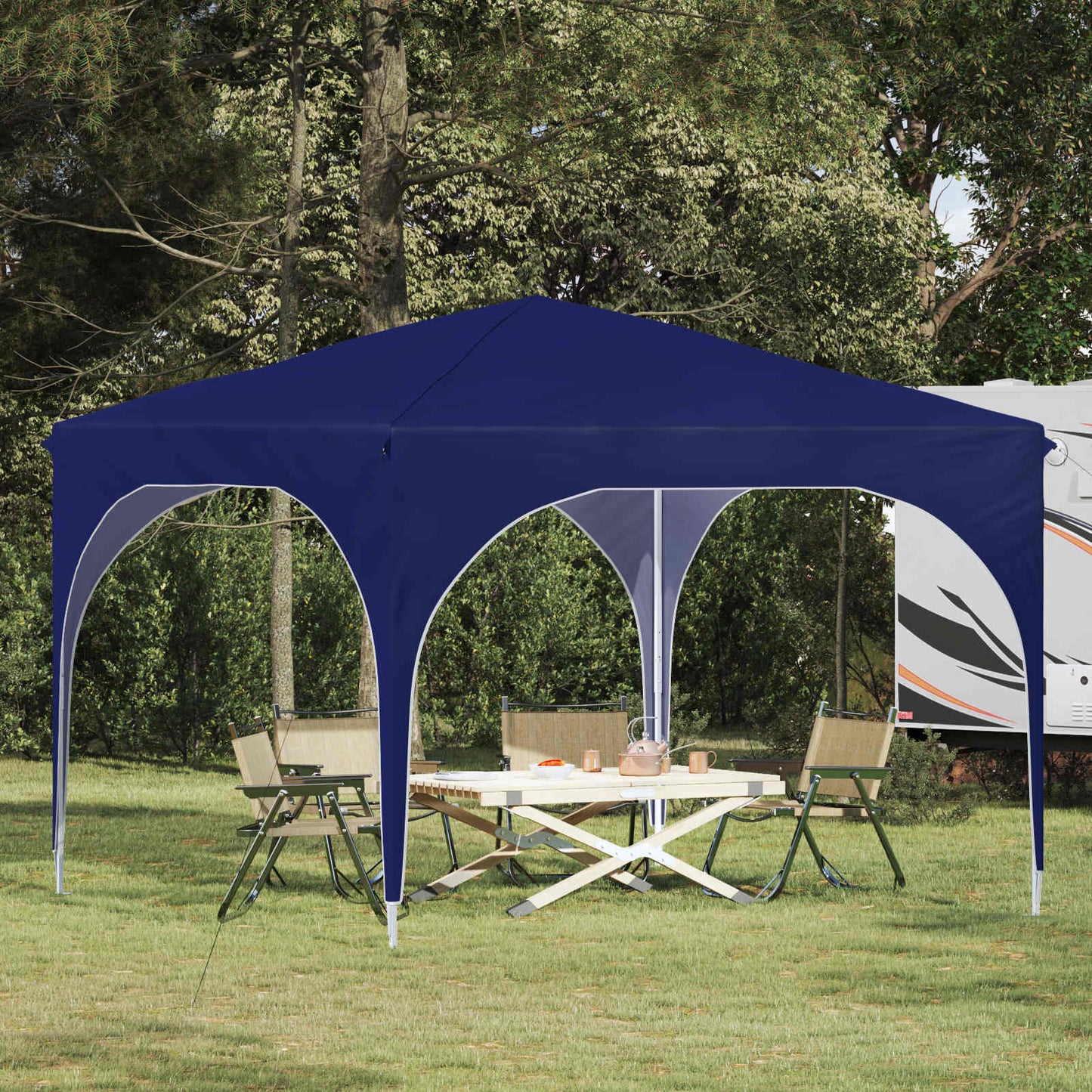 Pop-up Feesttent 290 x 290 x 245 cm Blauw is nu te koop bij PeponiXL, paradijselijk wonen!