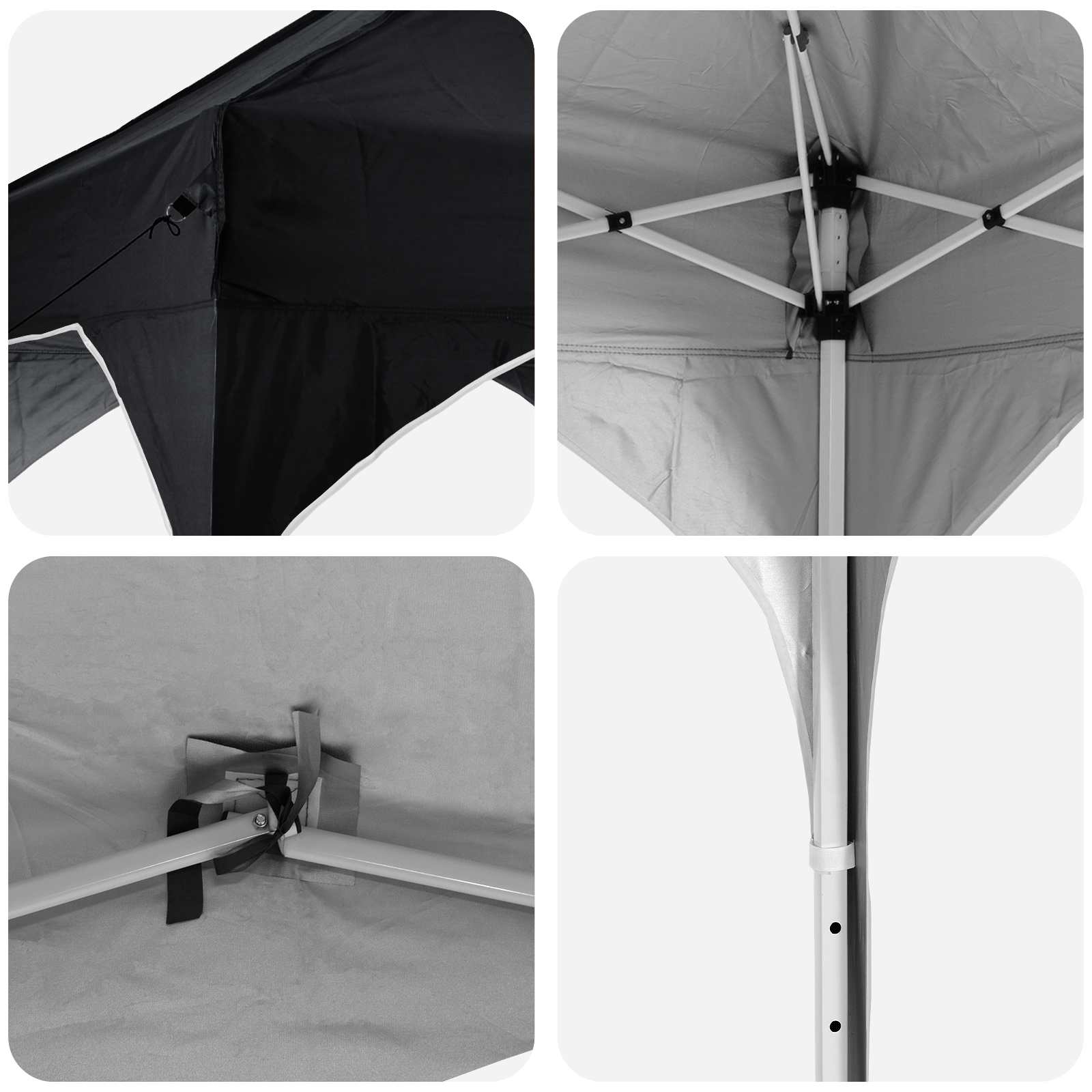 Pop-up Feesttent 290 x 290 x 245 cm Antraciet is nu te koop bij PeponiXL, paradijselijk wonen!