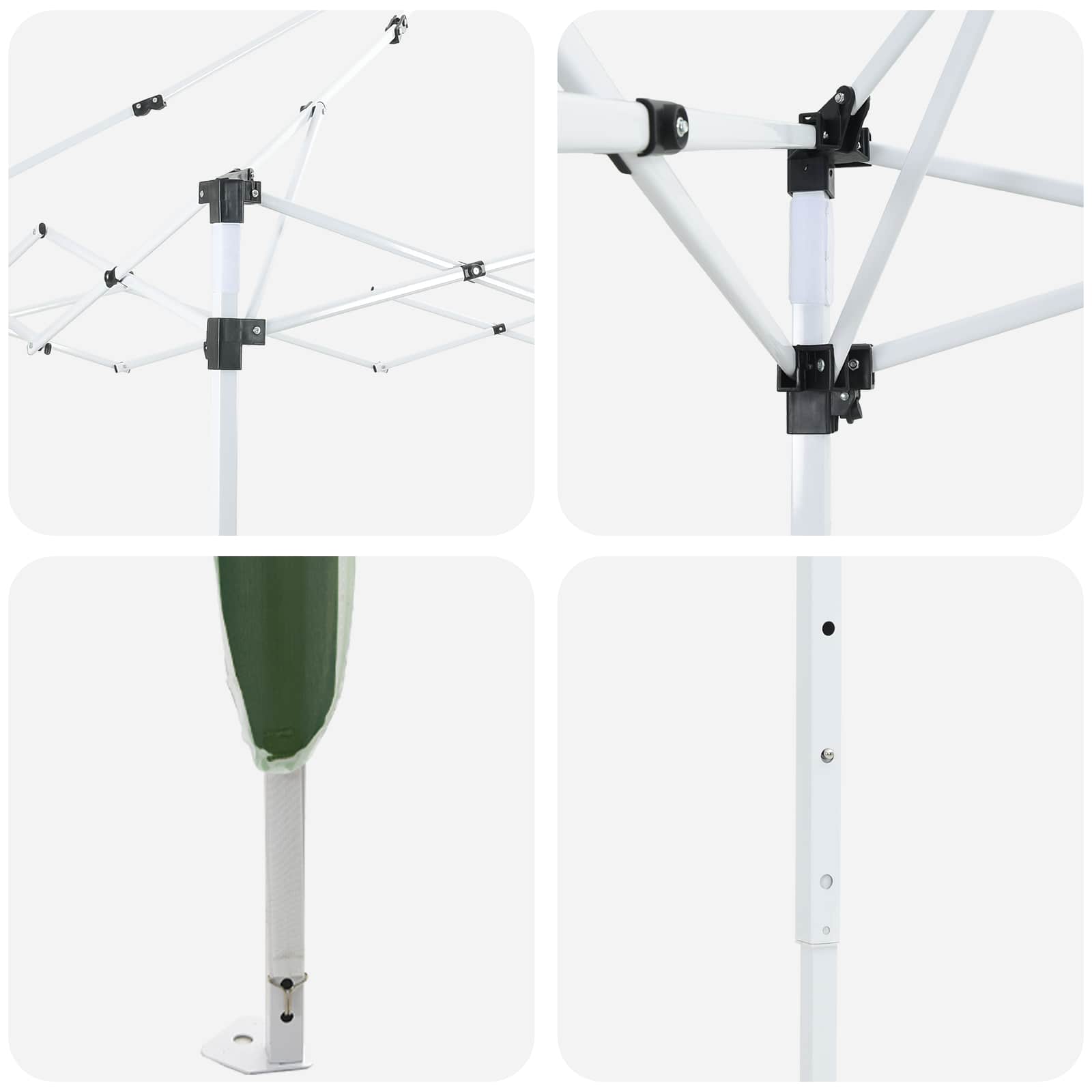 Pop-up Feesttent 290 x 290 x 245 cm Groen is nu te koop bij PeponiXL, paradijselijk wonen!