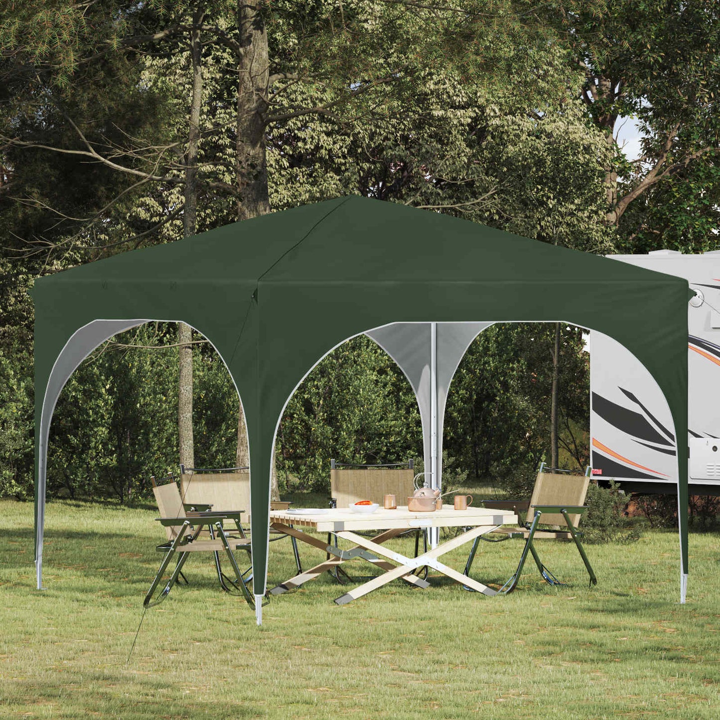 Pop-up Feesttent 290 x 290 x 245 cm Groen is nu te koop bij PeponiXL, paradijselijk wonen!