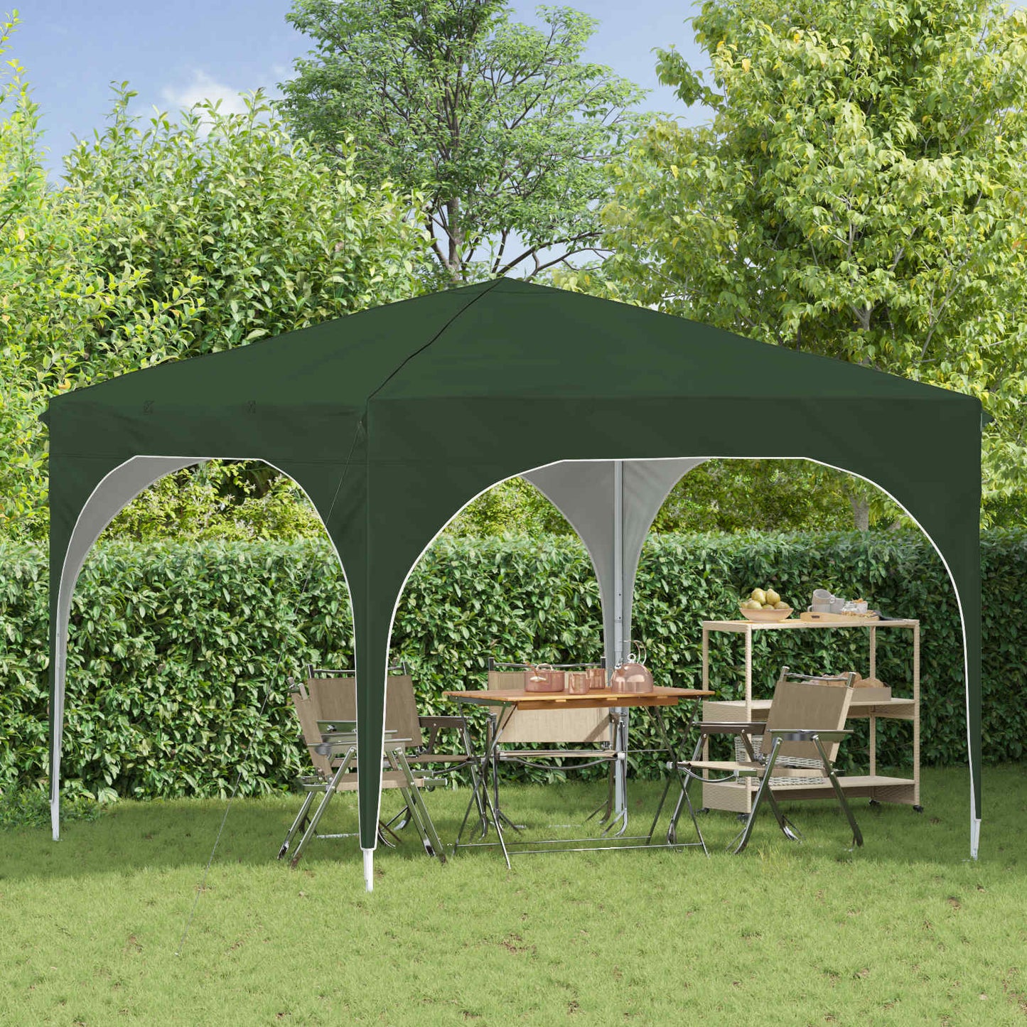 Pop-up Feesttent 290 x 290 x 245 cm Groen is nu te koop bij PeponiXL, paradijselijk wonen!