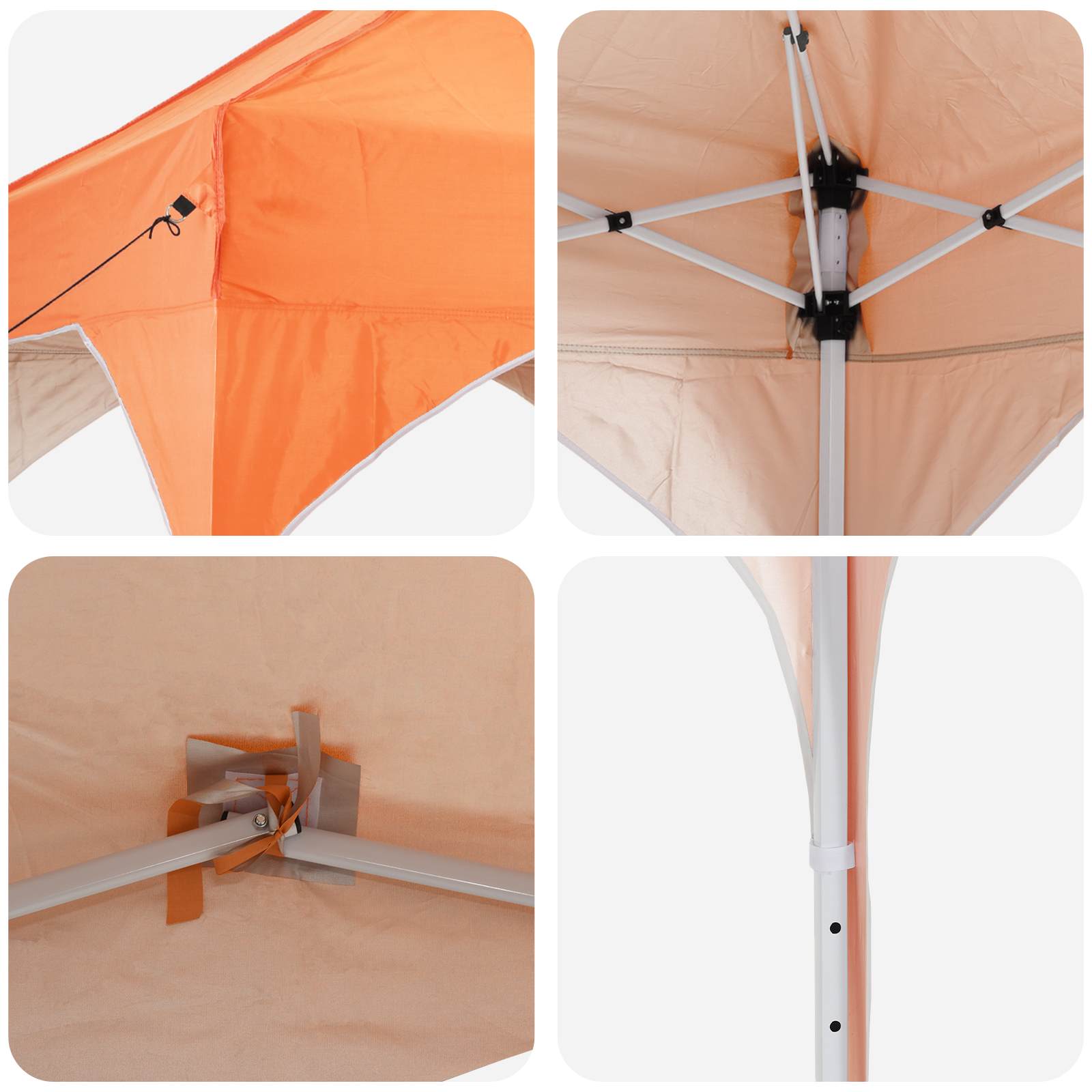 Pop-up Feesttent 290 x 290 x 245 cm Oranje is nu te koop bij PeponiXL, paradijselijk wonen!
