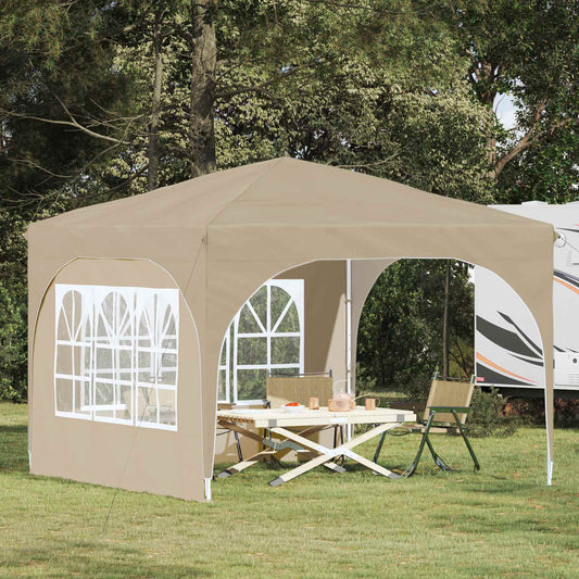 Pop-up Feesttent 290 x 290 x 245 cm Crèmekleurig is nu te koop bij PeponiXL, paradijselijk wonen!