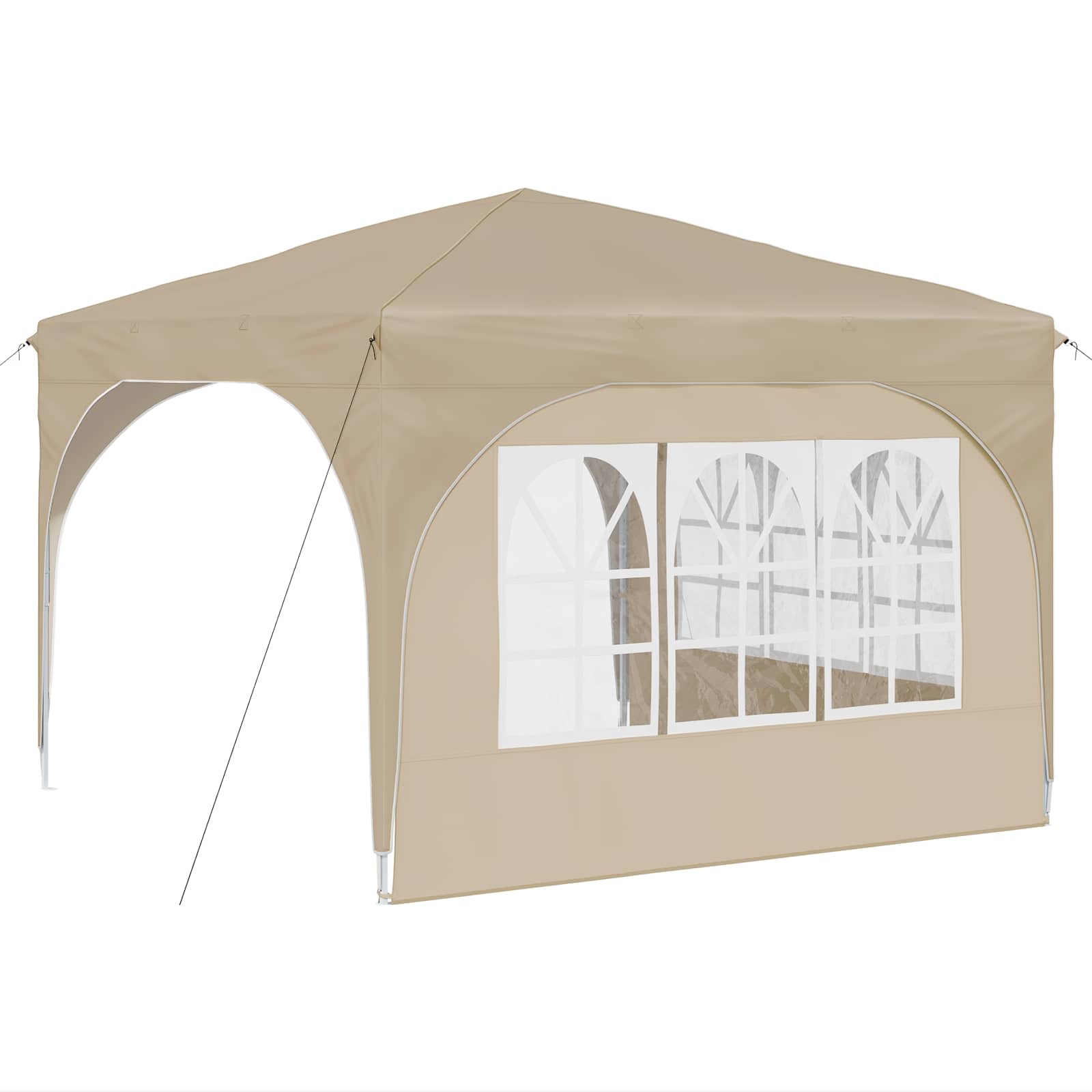 Pop-up Feesttent 290 x 290 x 245 cm Crèmekleurig is nu te koop bij PeponiXL, paradijselijk wonen!