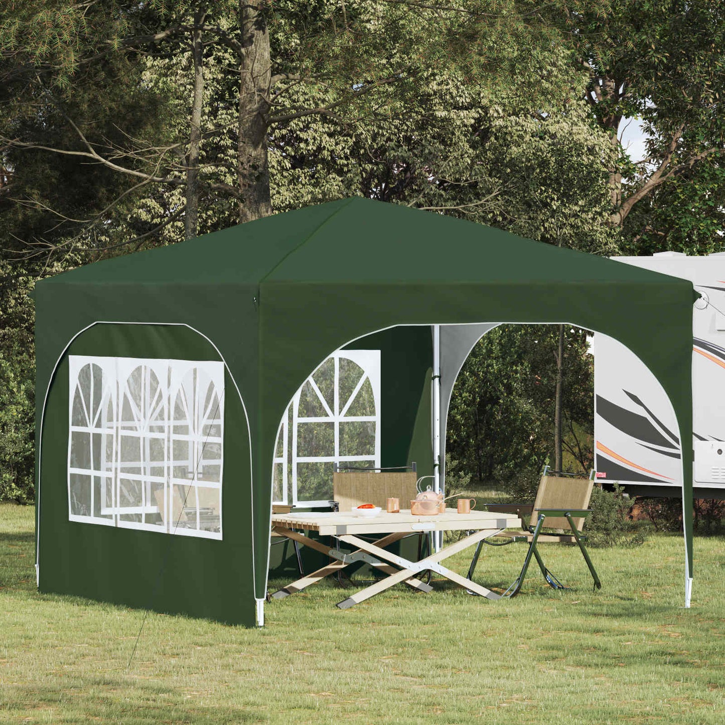 Pop-up Feesttent 290 x 290 x 245 cm Groen is nu te koop bij PeponiXL, paradijselijk wonen!