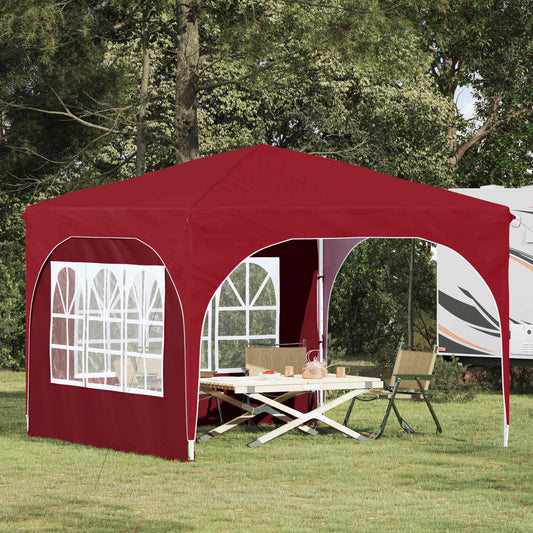 Pop-up Feesttent 290 x 290 x 245 cm Bordeauxrood is nu te koop bij PeponiXL, paradijselijk wonen!