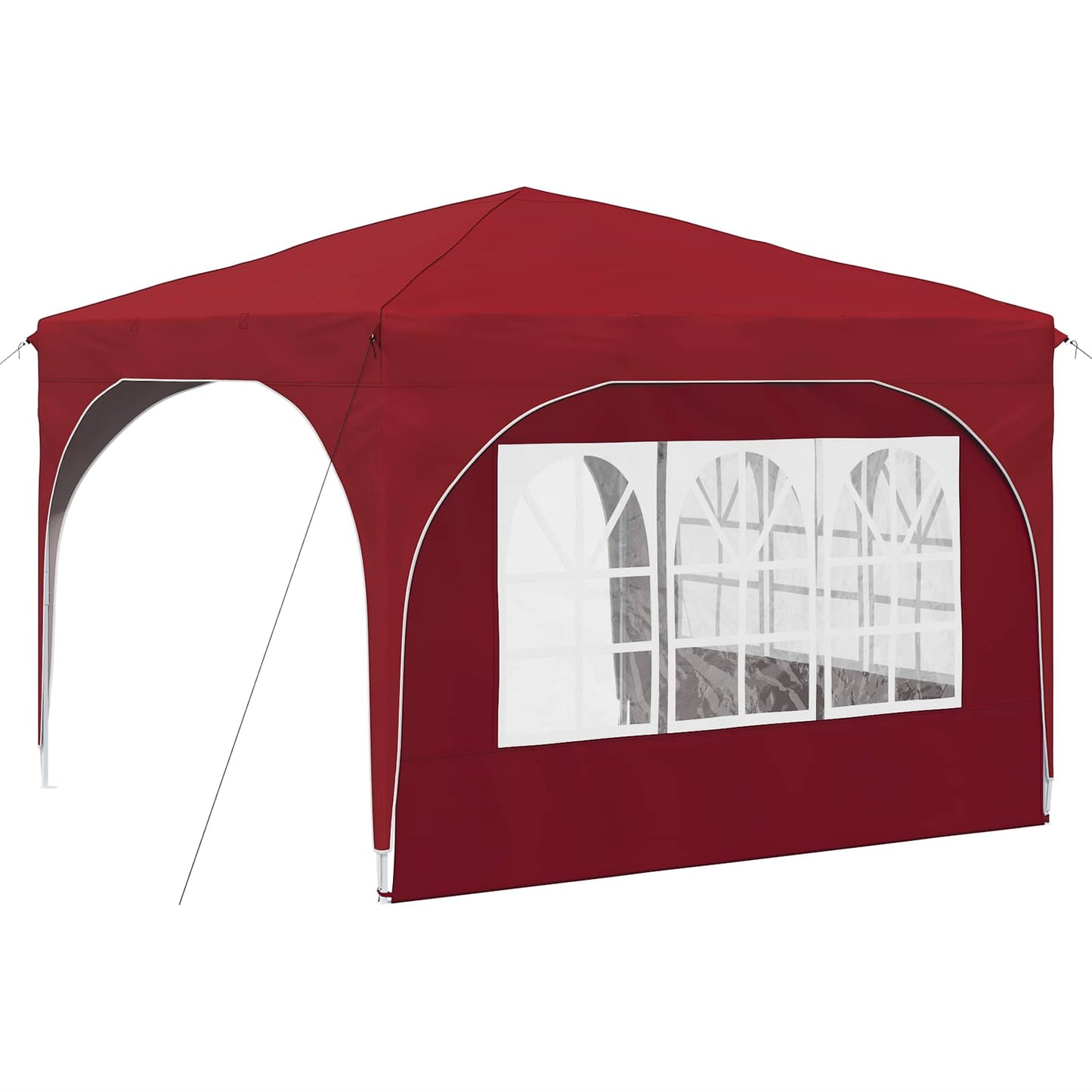 Pop-up Feesttent 290 x 290 x 245 cm Bordeauxrood is nu te koop bij PeponiXL, paradijselijk wonen!