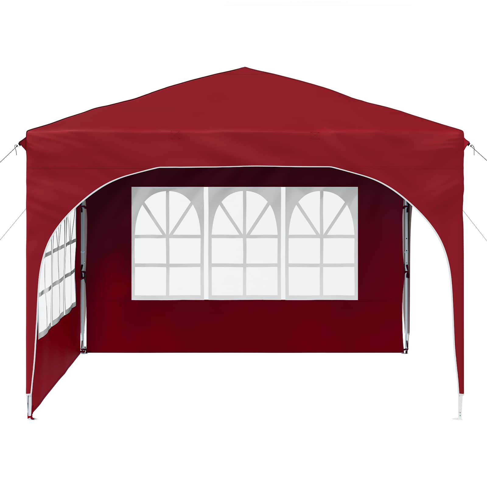 Pop-up Feesttent 290 x 290 x 245 cm Bordeauxrood is nu te koop bij PeponiXL, paradijselijk wonen!