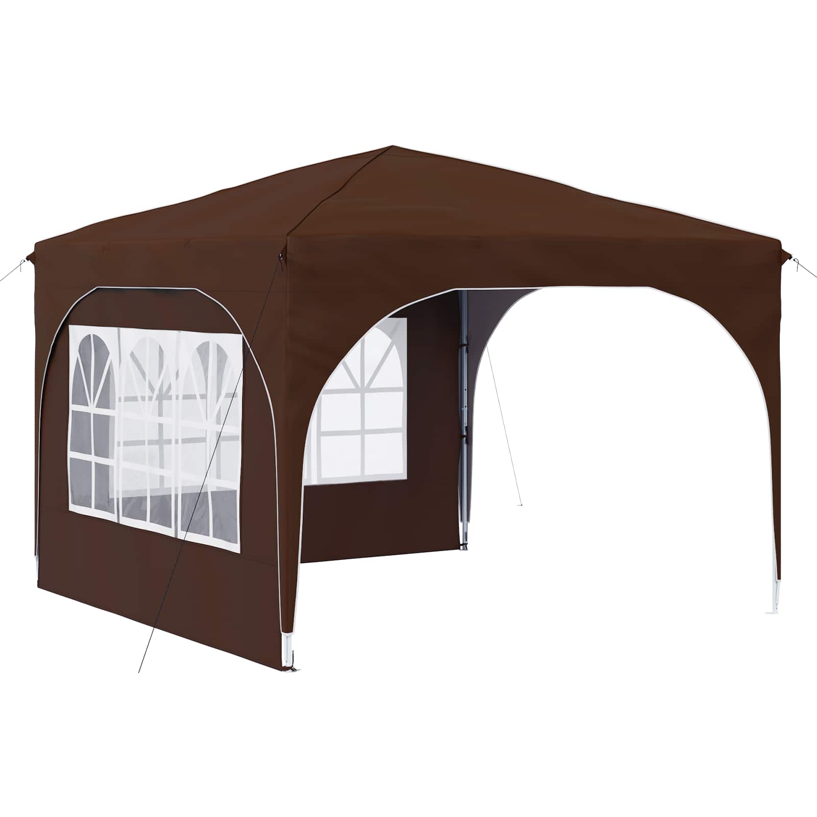 Pop-up Feesttent 290 x 290 x 245 cm Bruin is nu te koop bij PeponiXL, paradijselijk wonen!